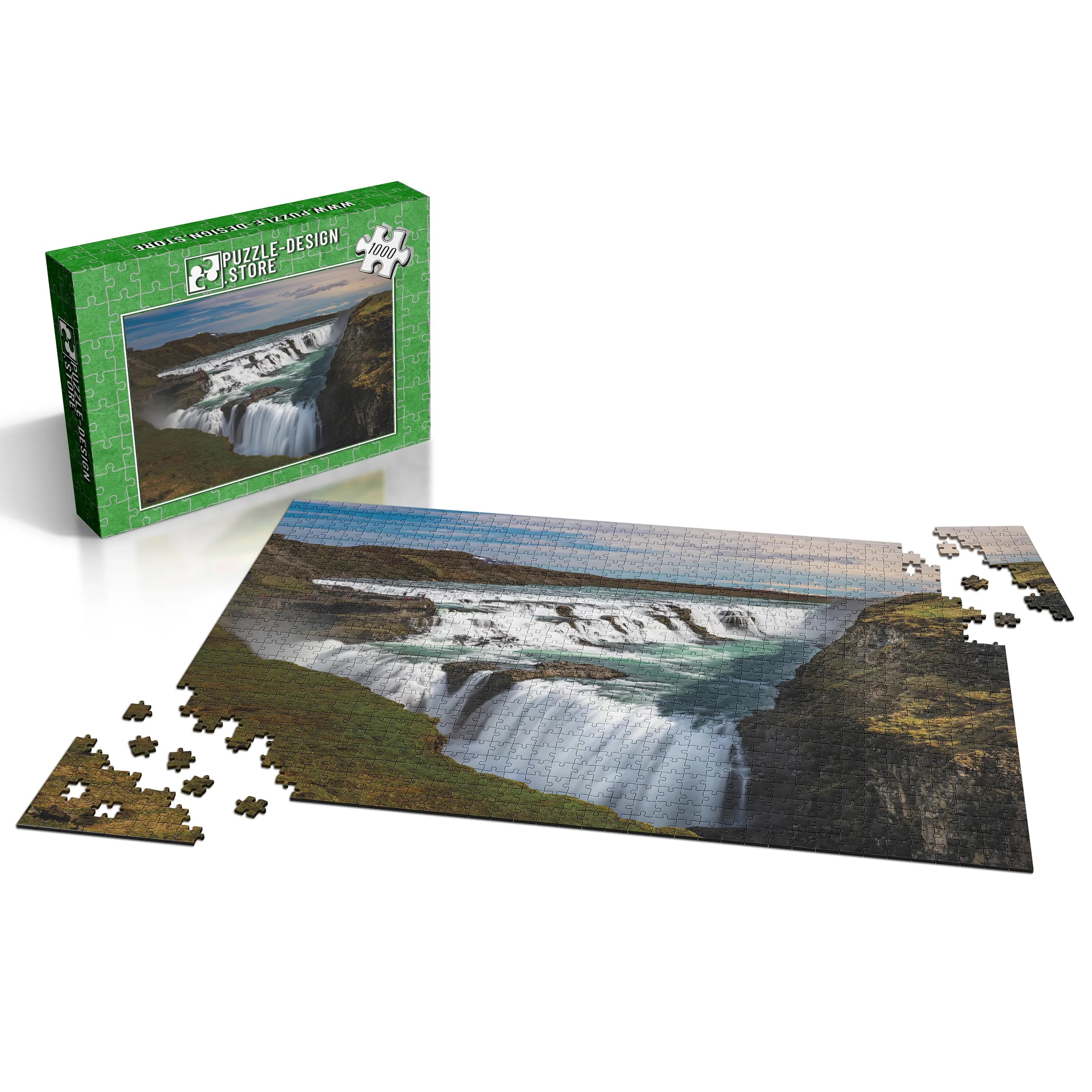 Iceland Wasserfall Gulfoss