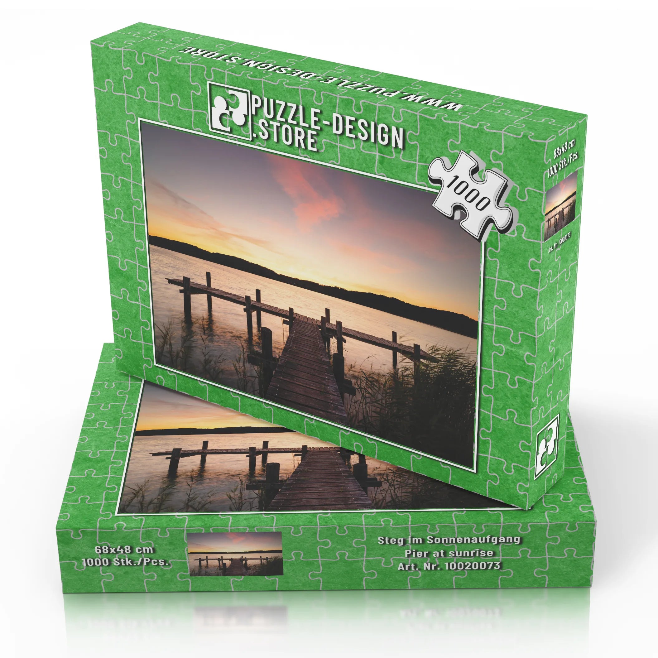 Steg im Sonnenaufgang