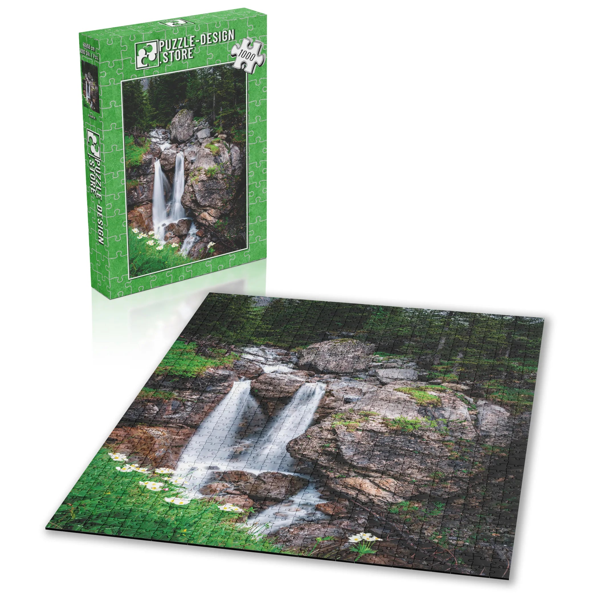 Zwillingswasserfall Alpen