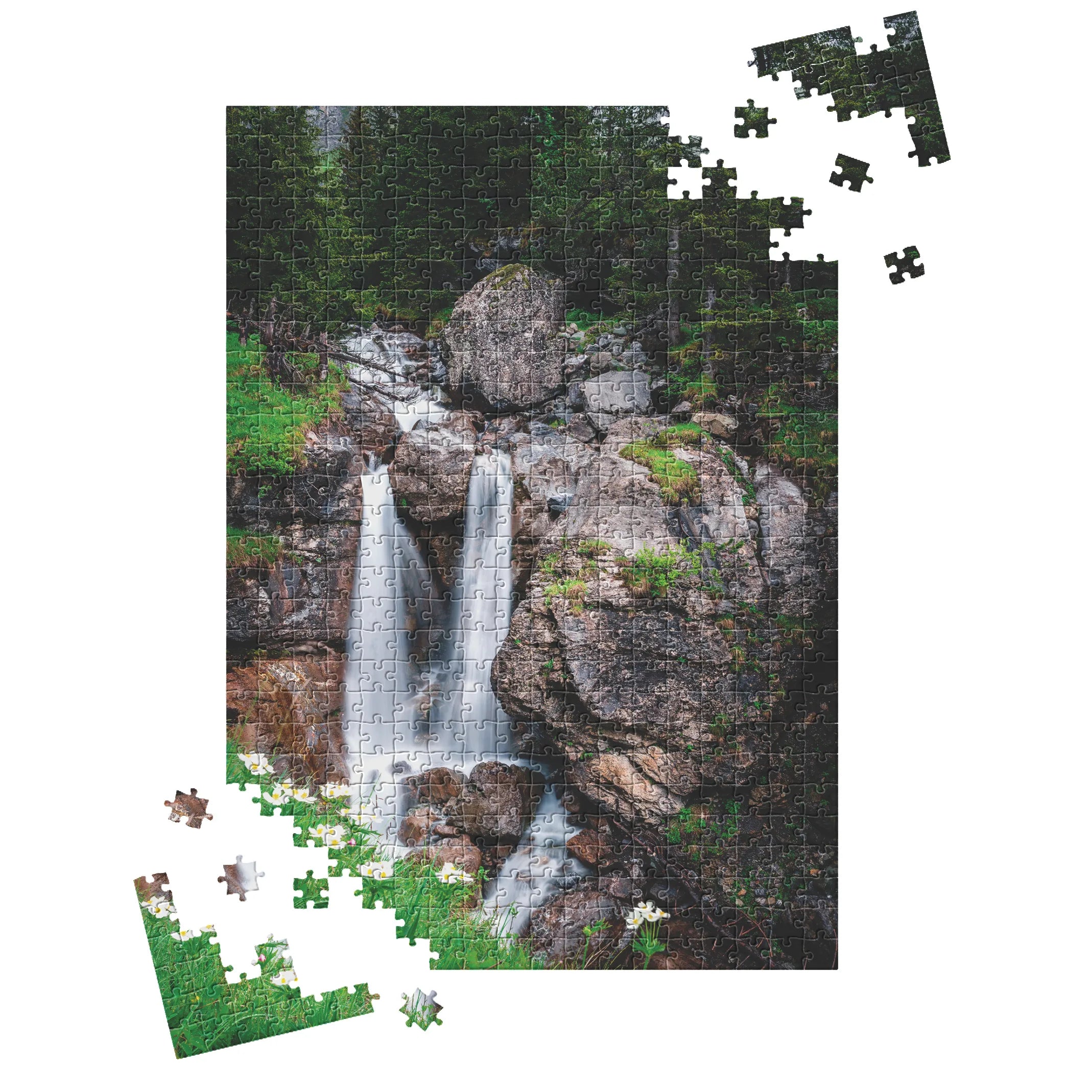 Zwillingswasserfall Alpen