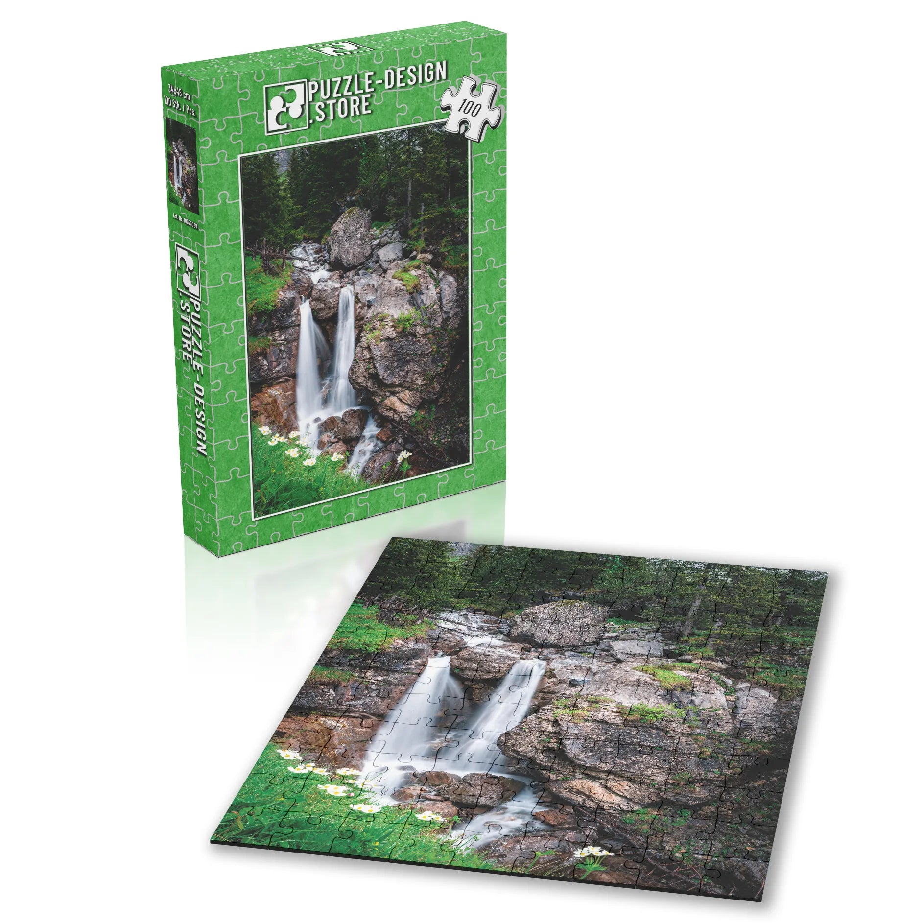 Zwillingswasserfall Alpen