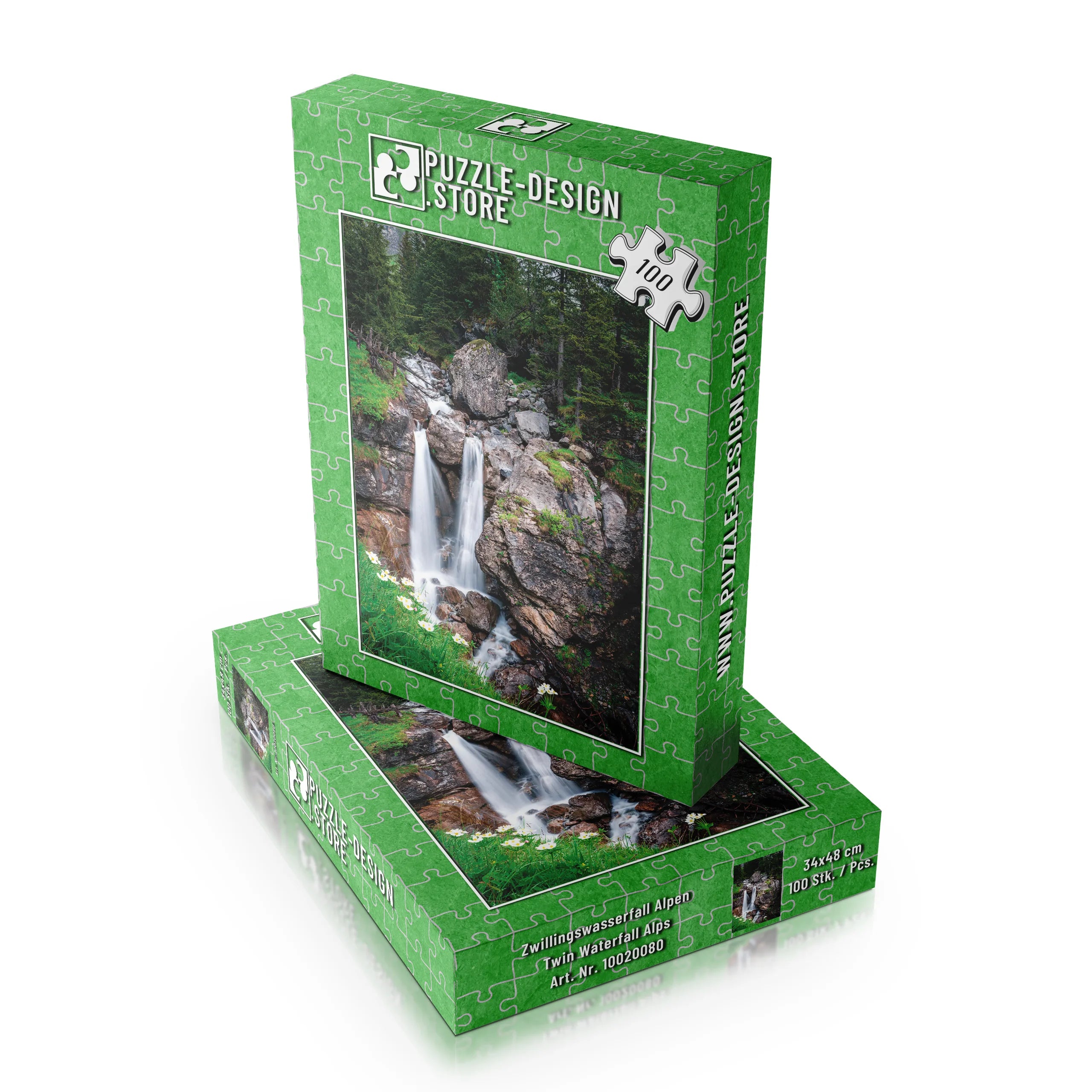 Zwillingswasserfall Alpen