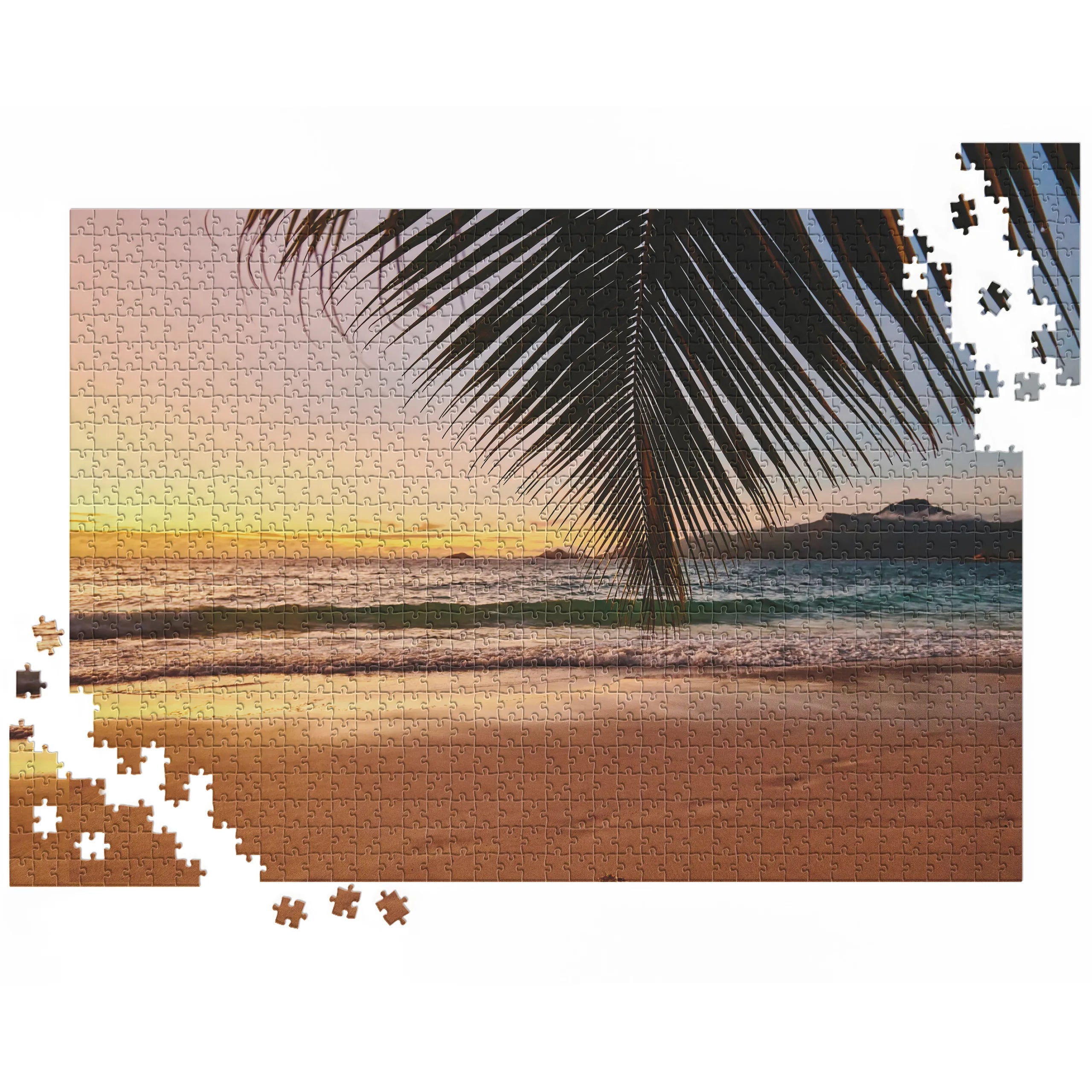 Coucher de soleil sous les palmiers