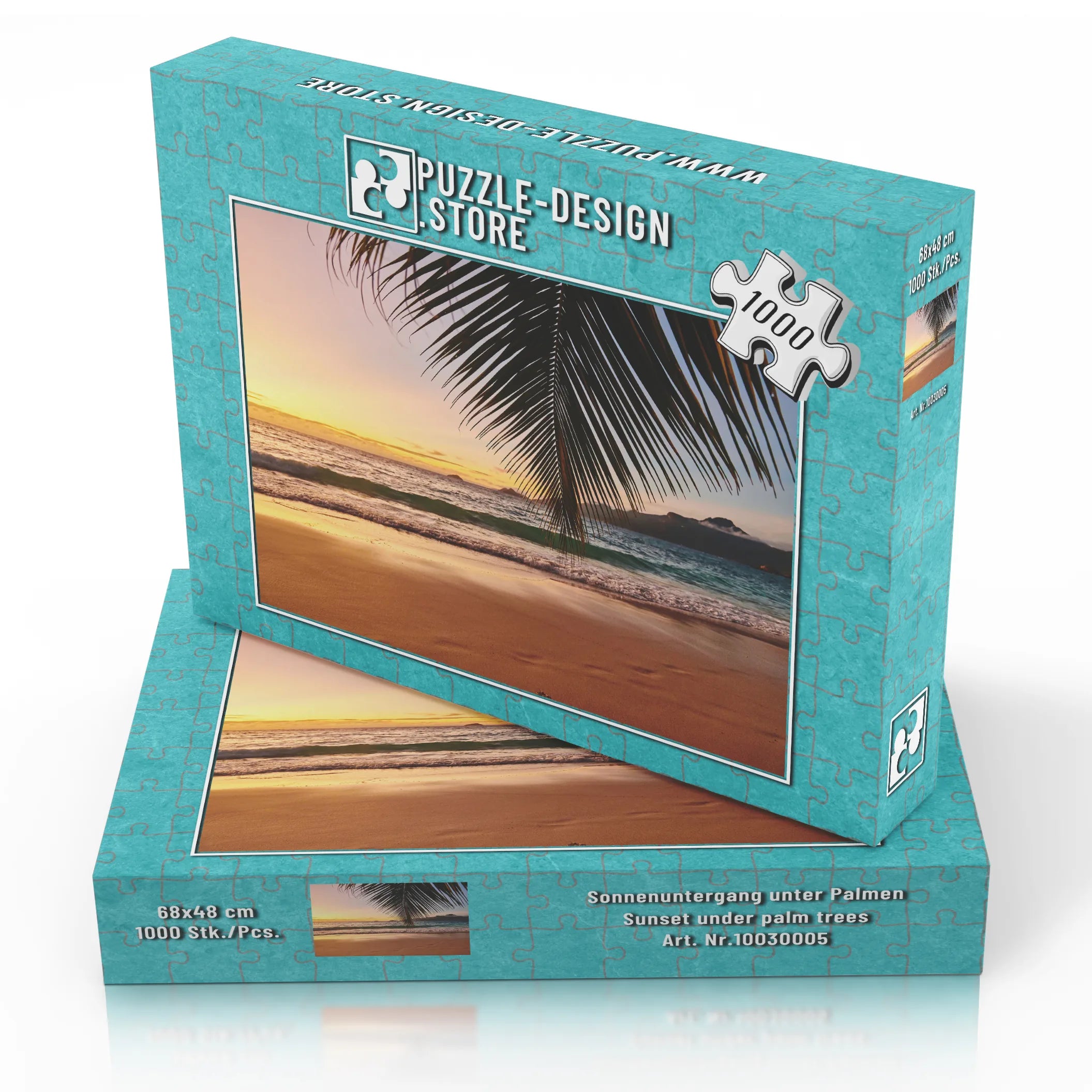 Coucher de soleil sous les palmiers