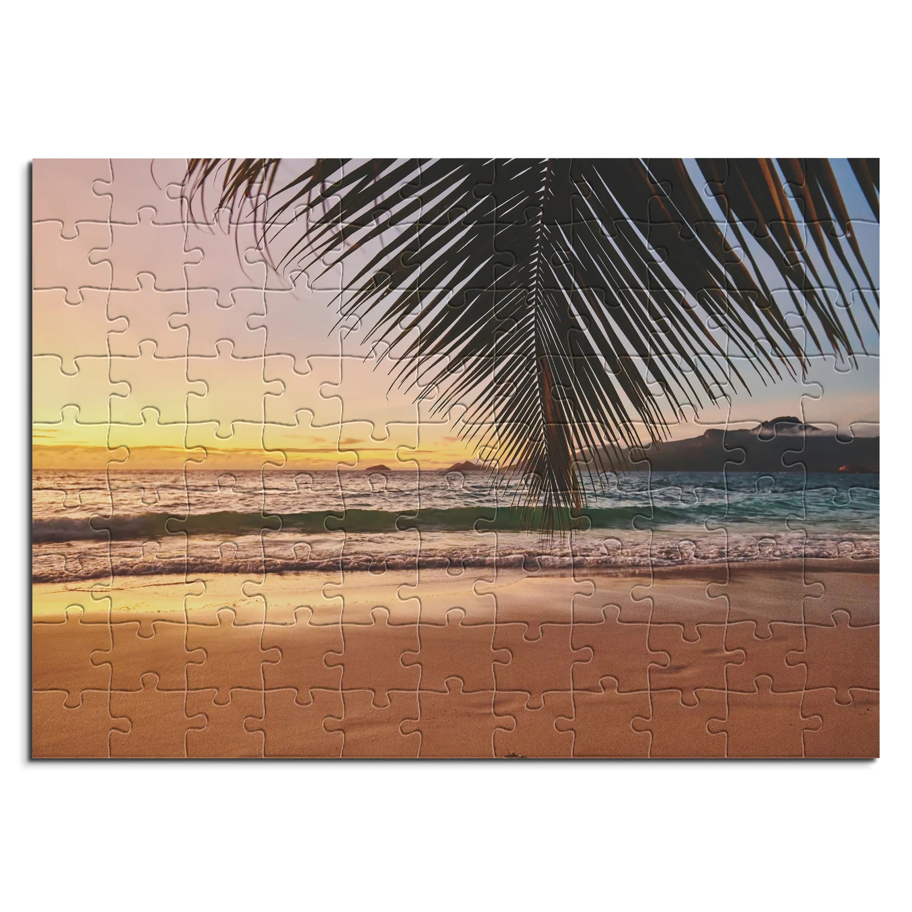 Coucher de soleil sous les palmiers