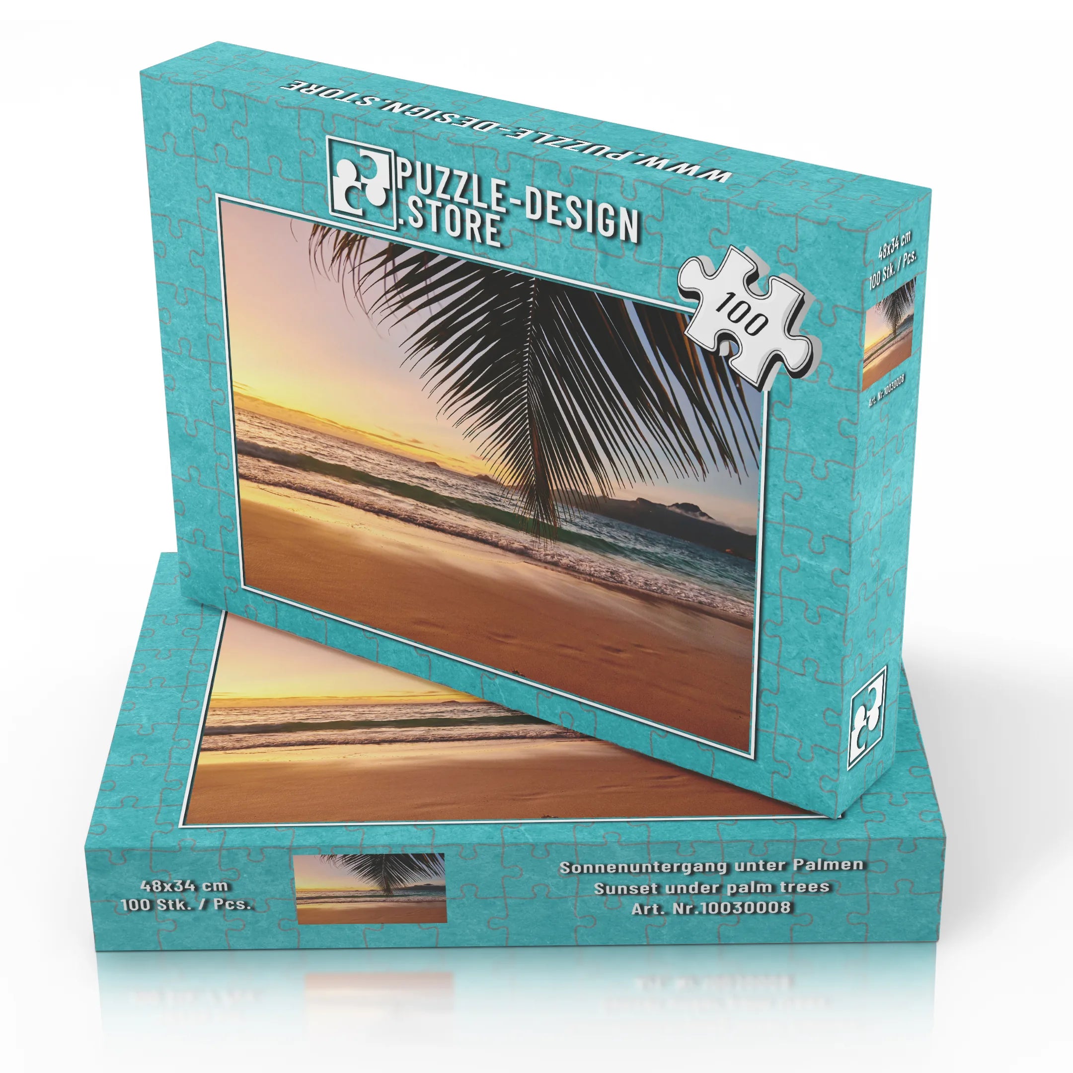 Coucher de soleil sous les palmiers