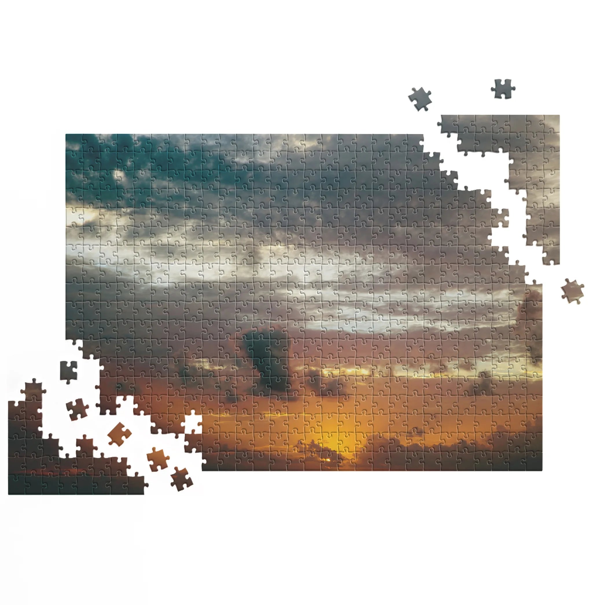 Couleurs spectaculaires du ciel du soir