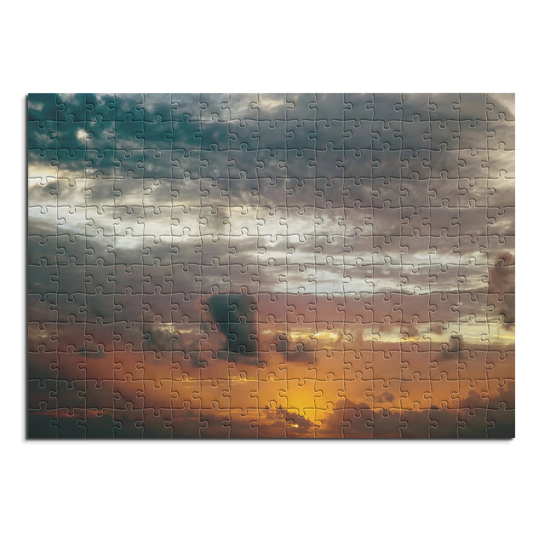 Dramatische Abendhimmel Farben