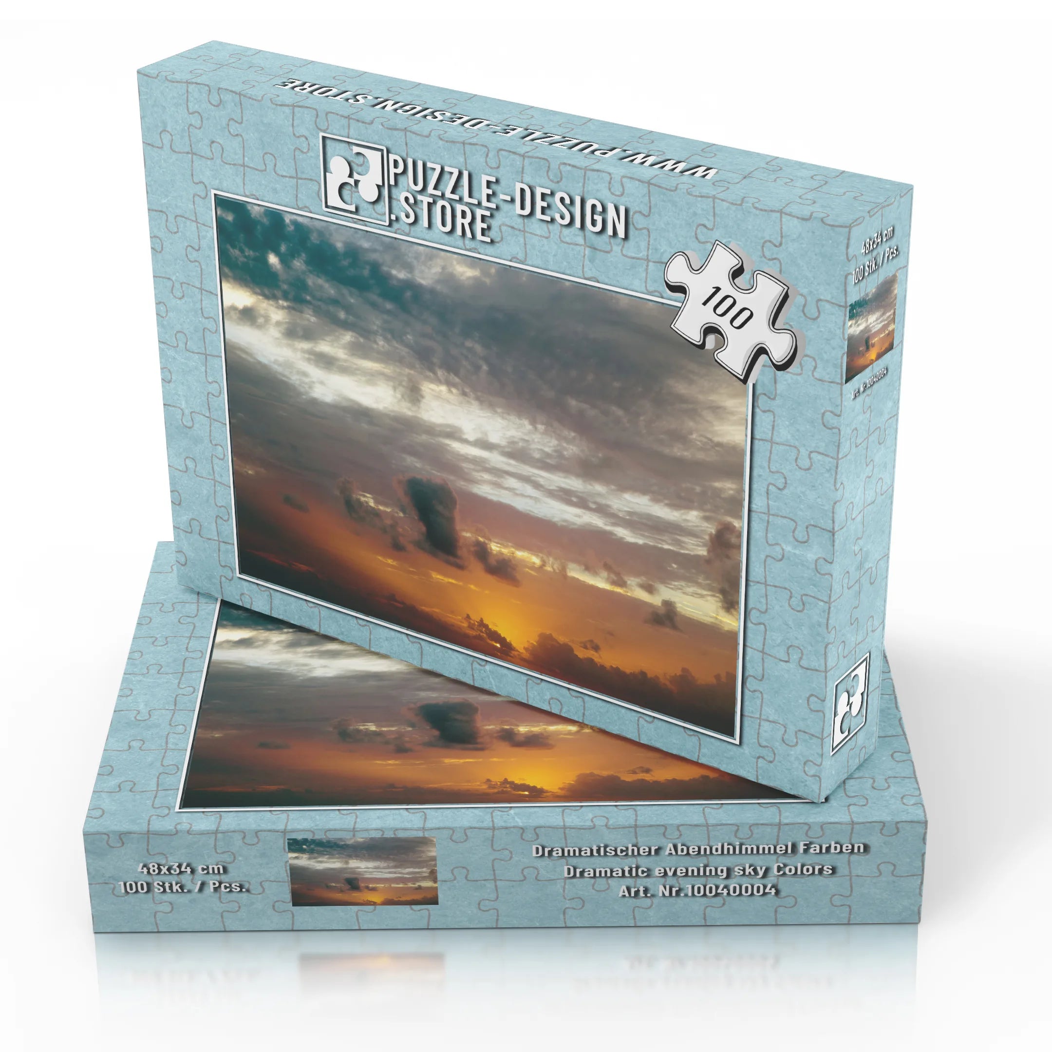 Dramatische Abendhimmel Farben