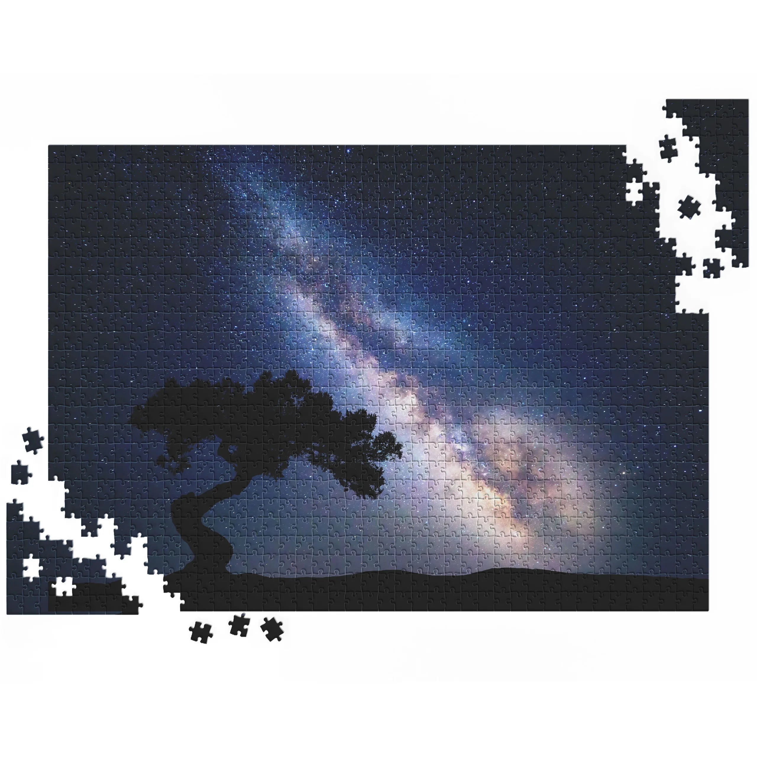 Milchstraße über Baum