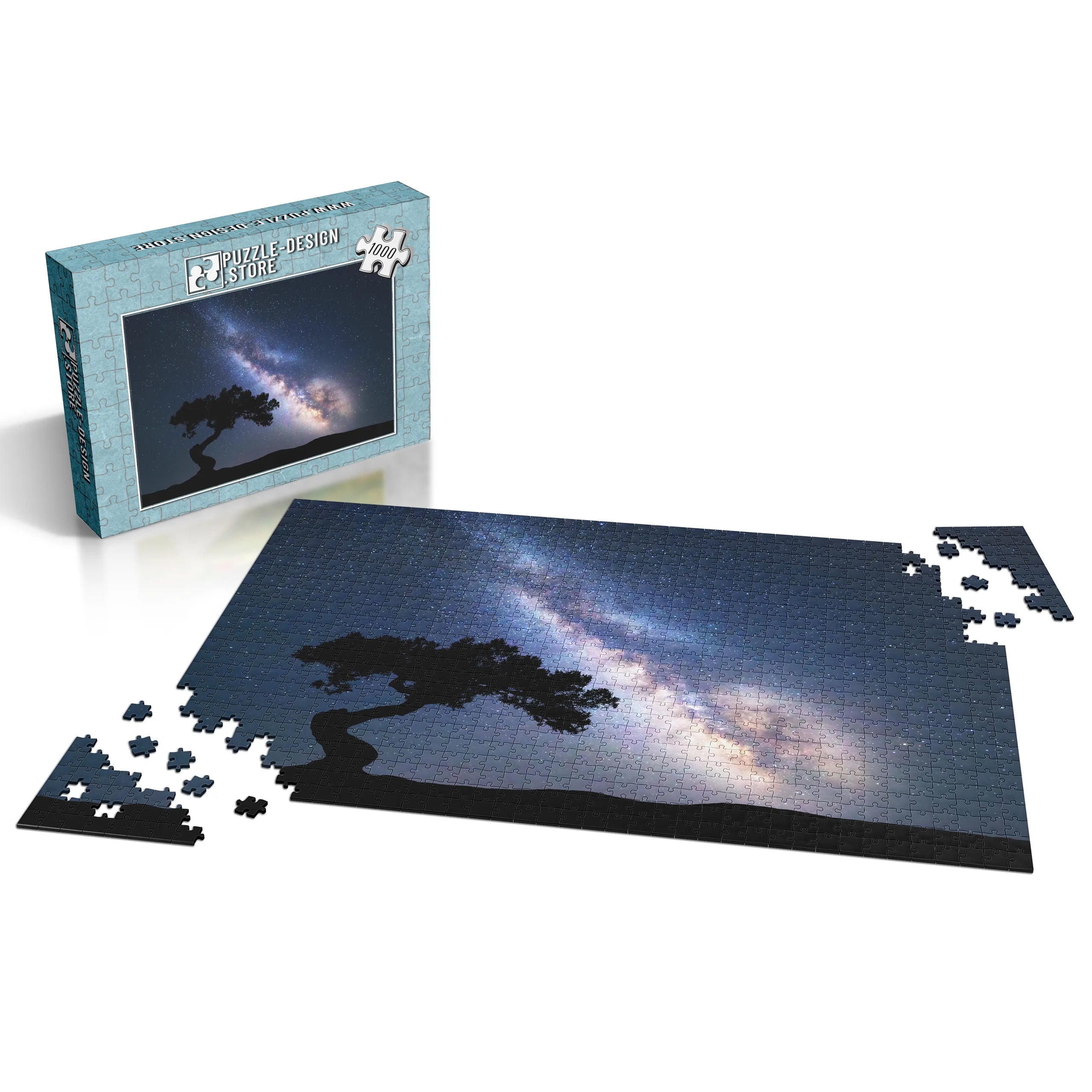 Milchstraße über Baum