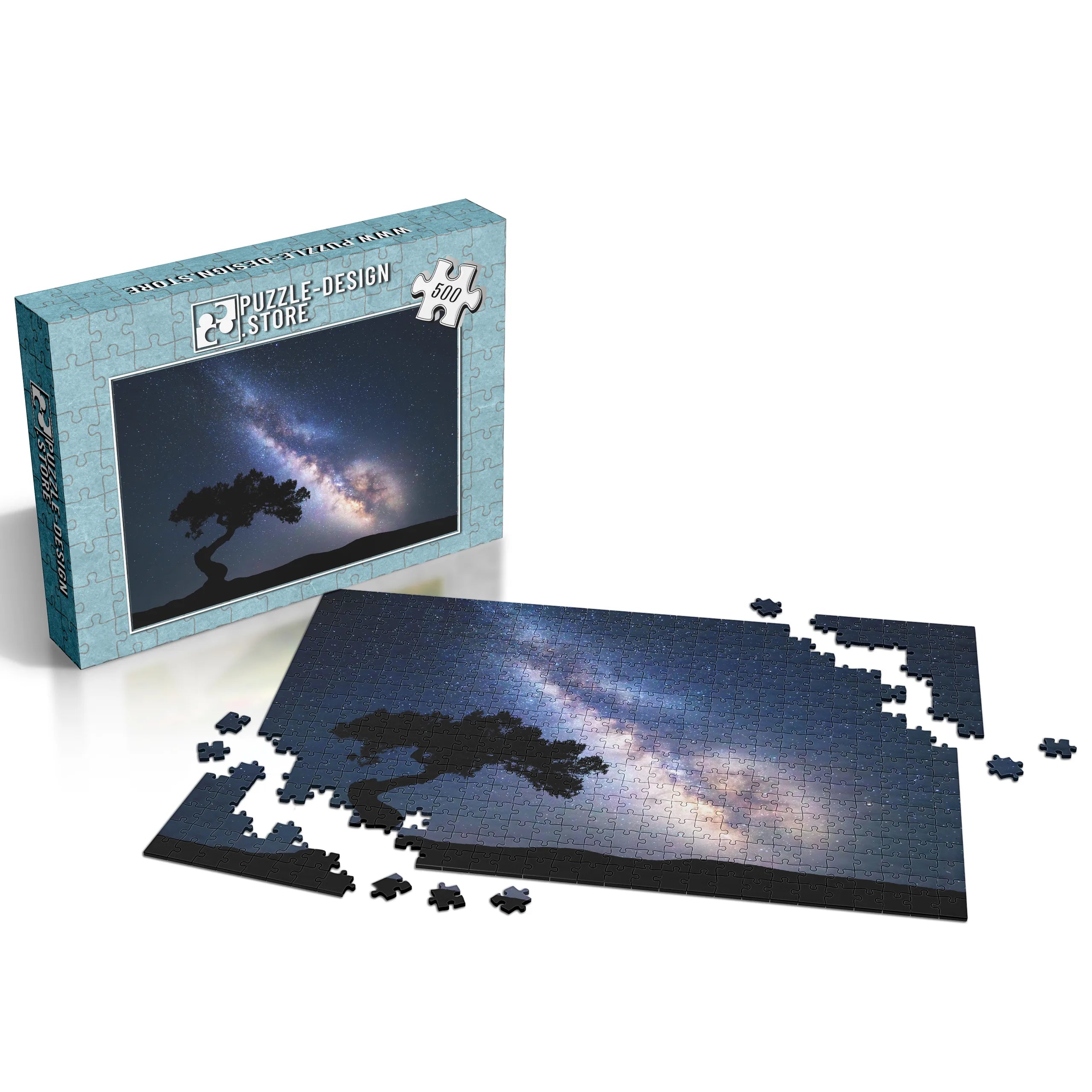 Milchstraße über Baum