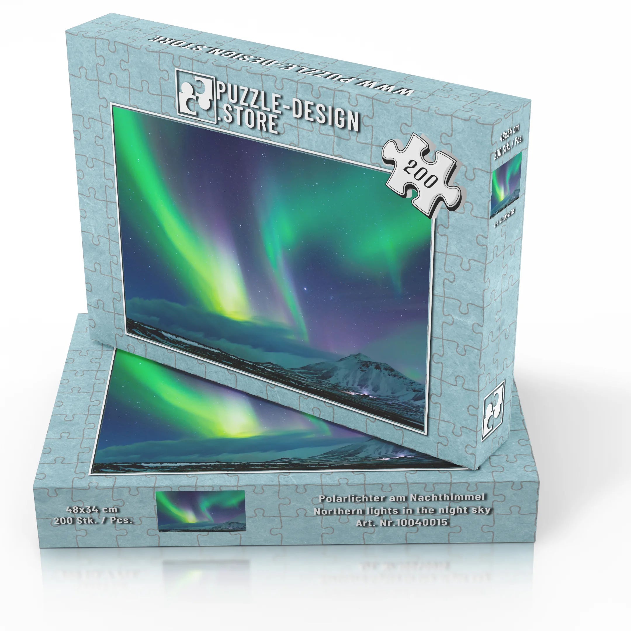 Aurores boréales dans le ciel nocturne