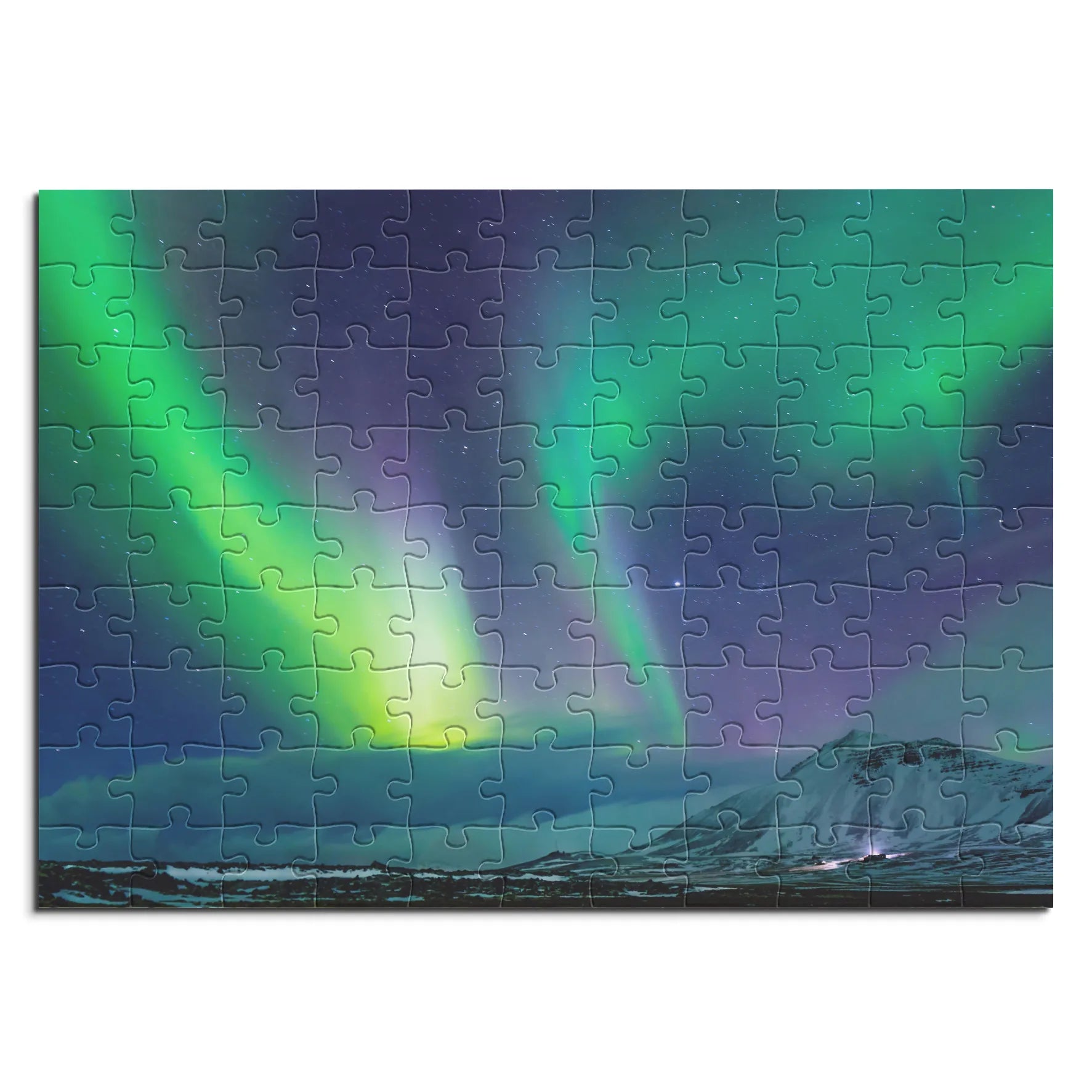 Aurores boréales dans le ciel nocturne