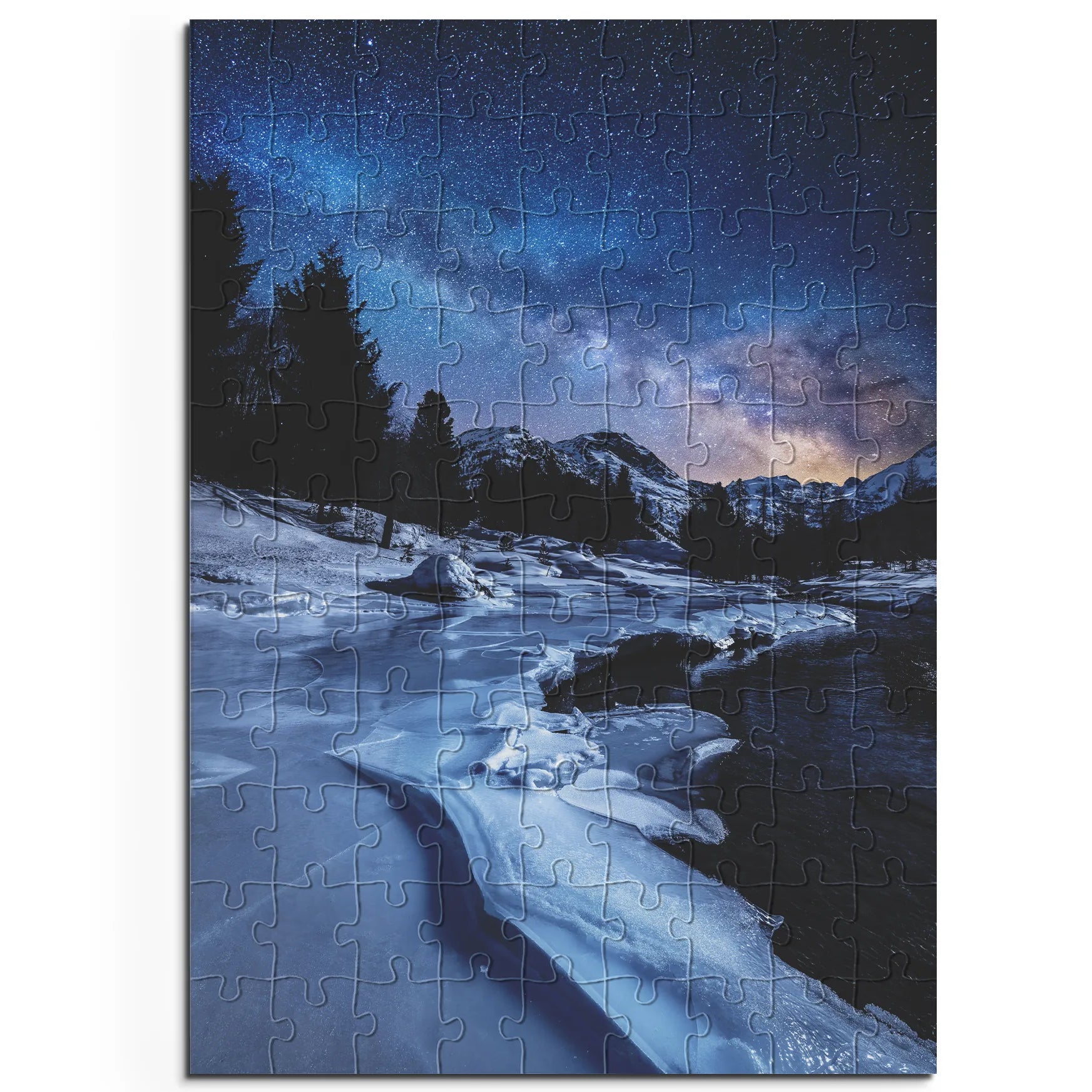 Nuit étoilée glacée