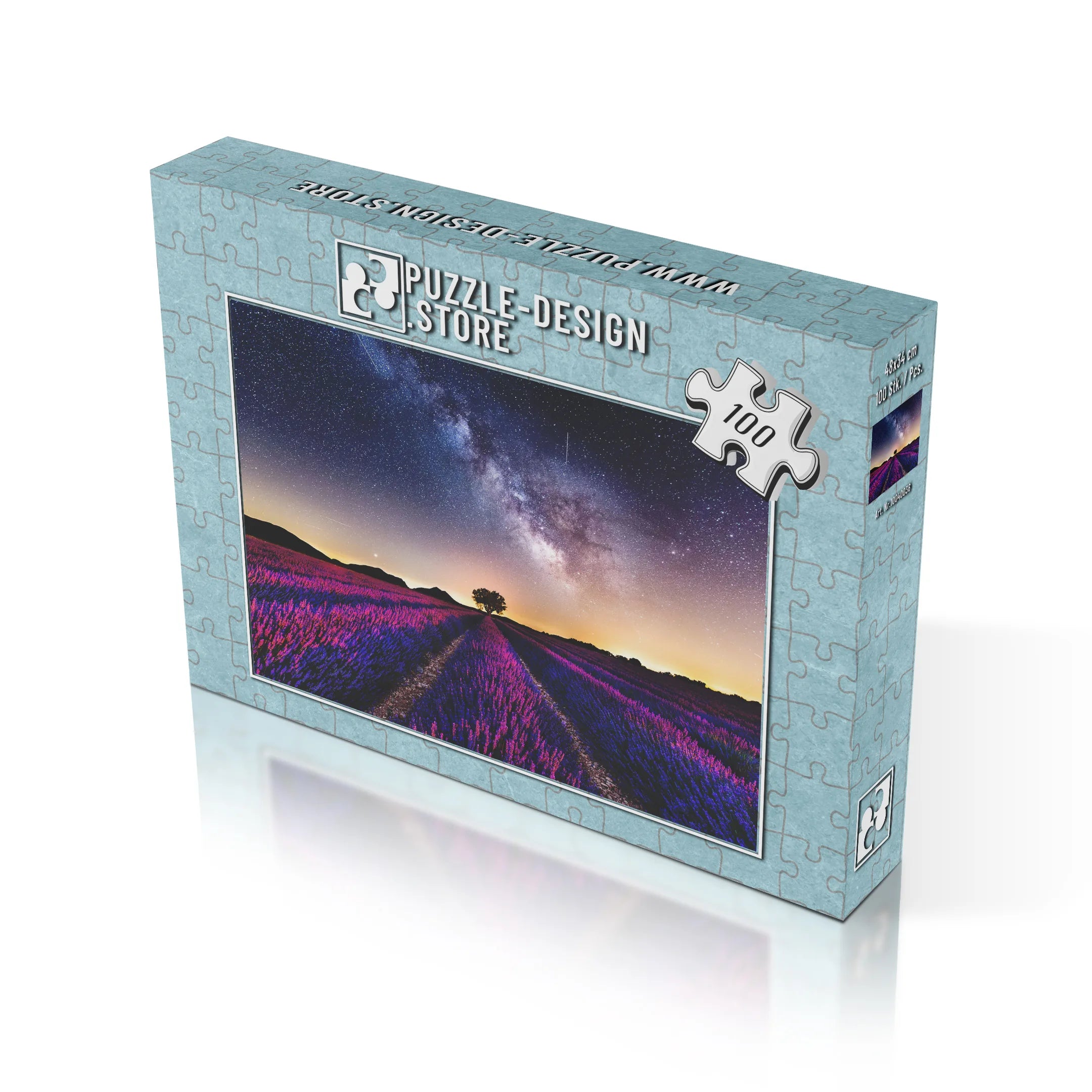 Farbenfrohes Lavendelfeld