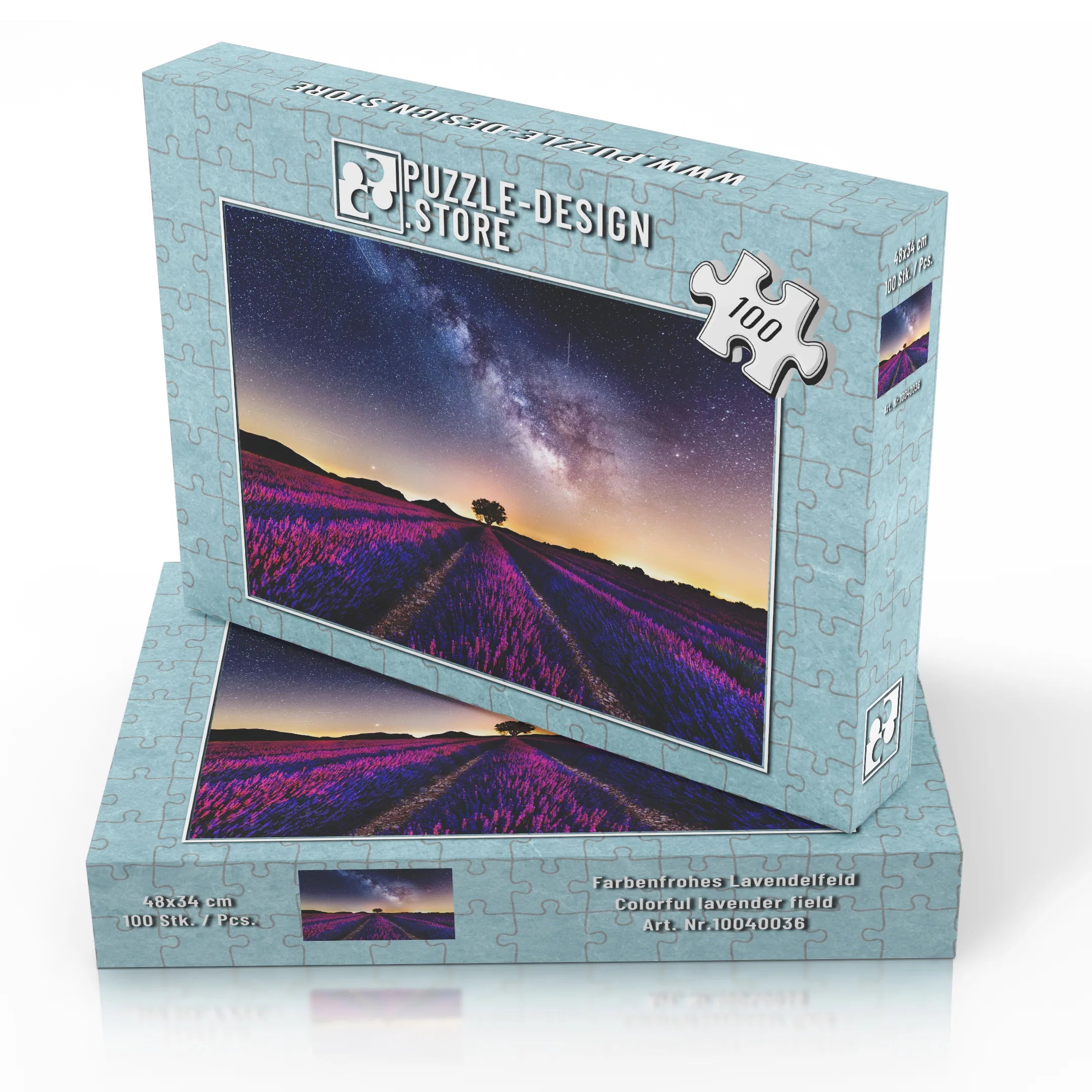 Farbenfrohes Lavendelfeld