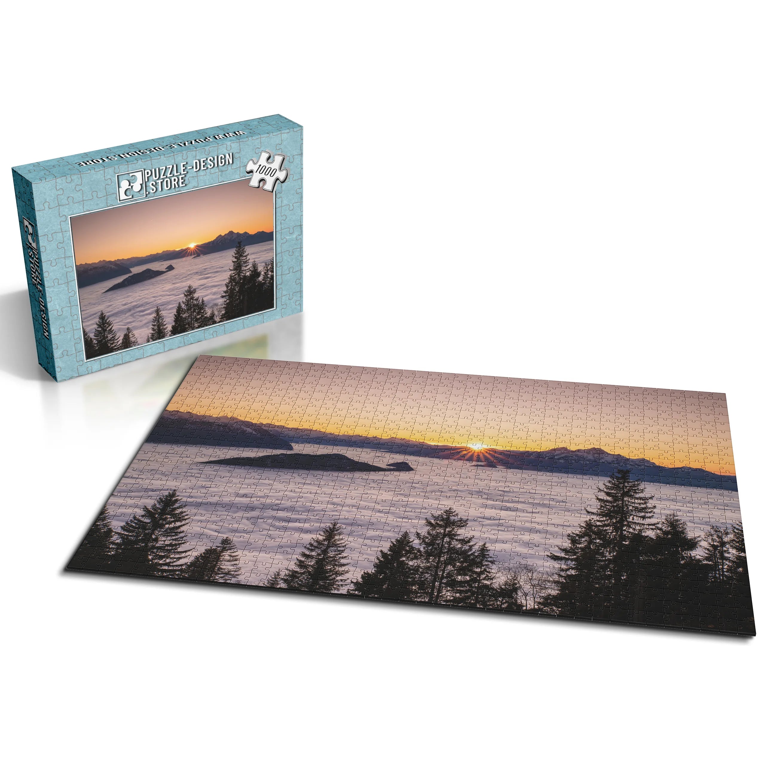 Sonnenaufgang Alpenmeer