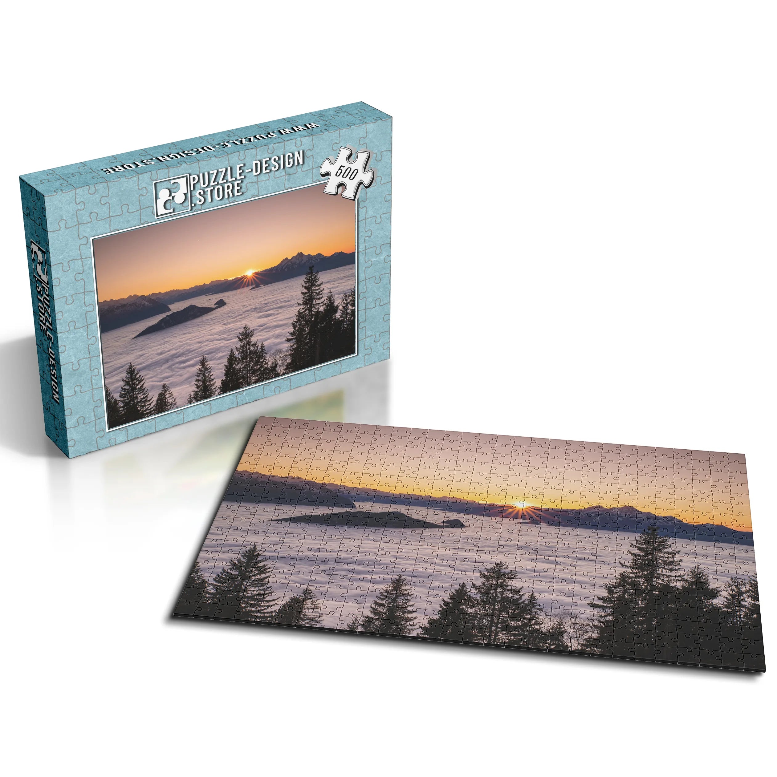 Sonnenaufgang Alpenmeer