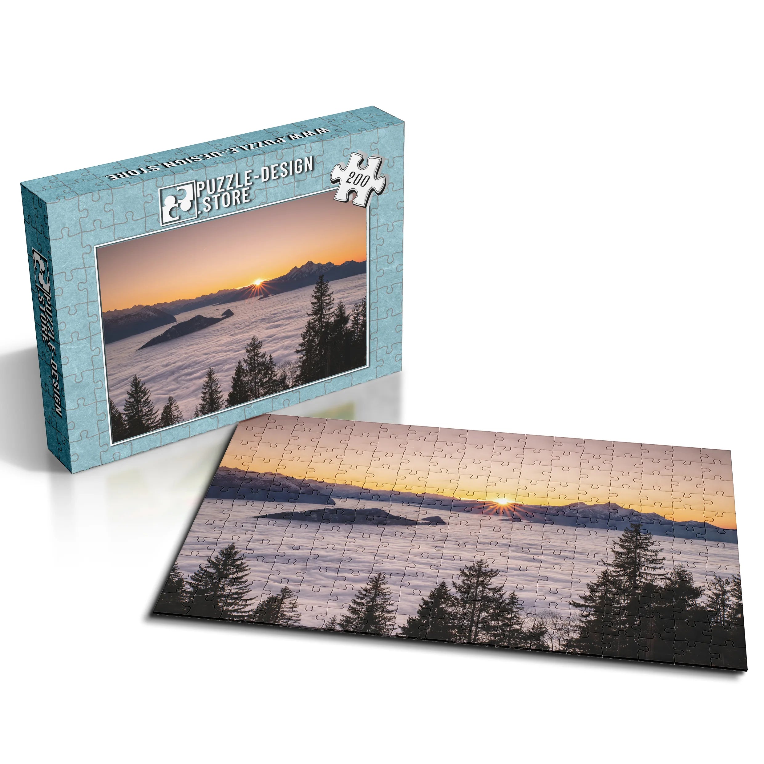 Sonnenaufgang Alpenmeer