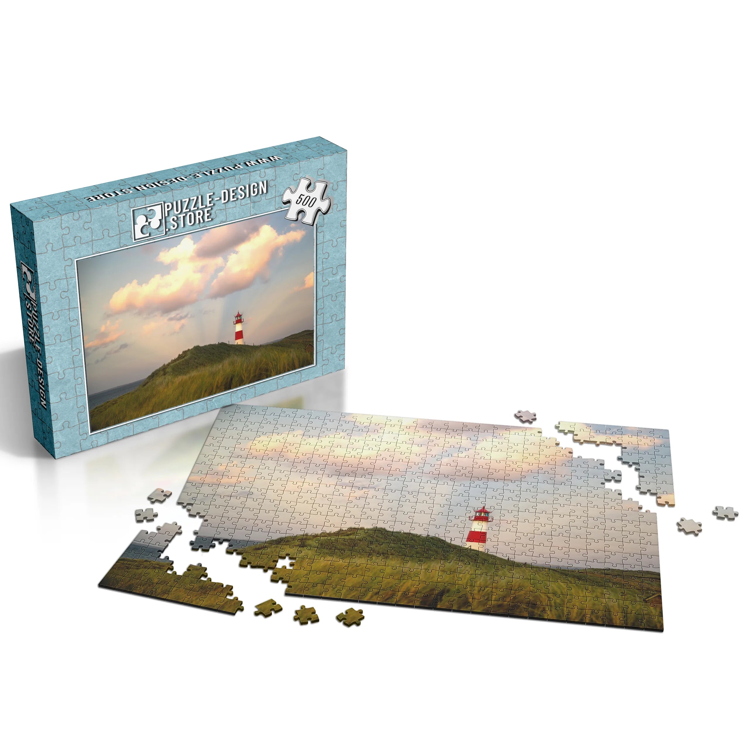 Phare dans la lumière du soir