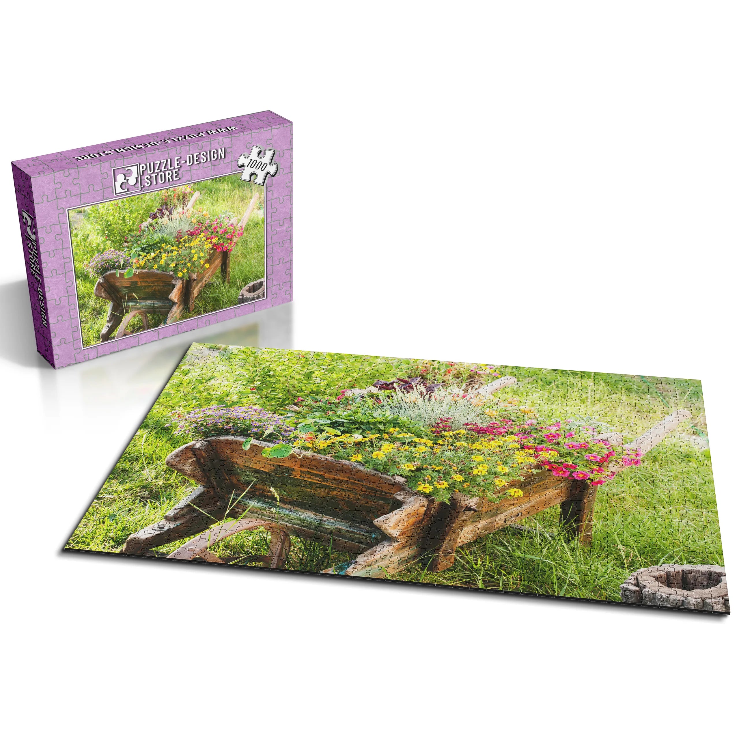 Blumenschubkarre Rustikal