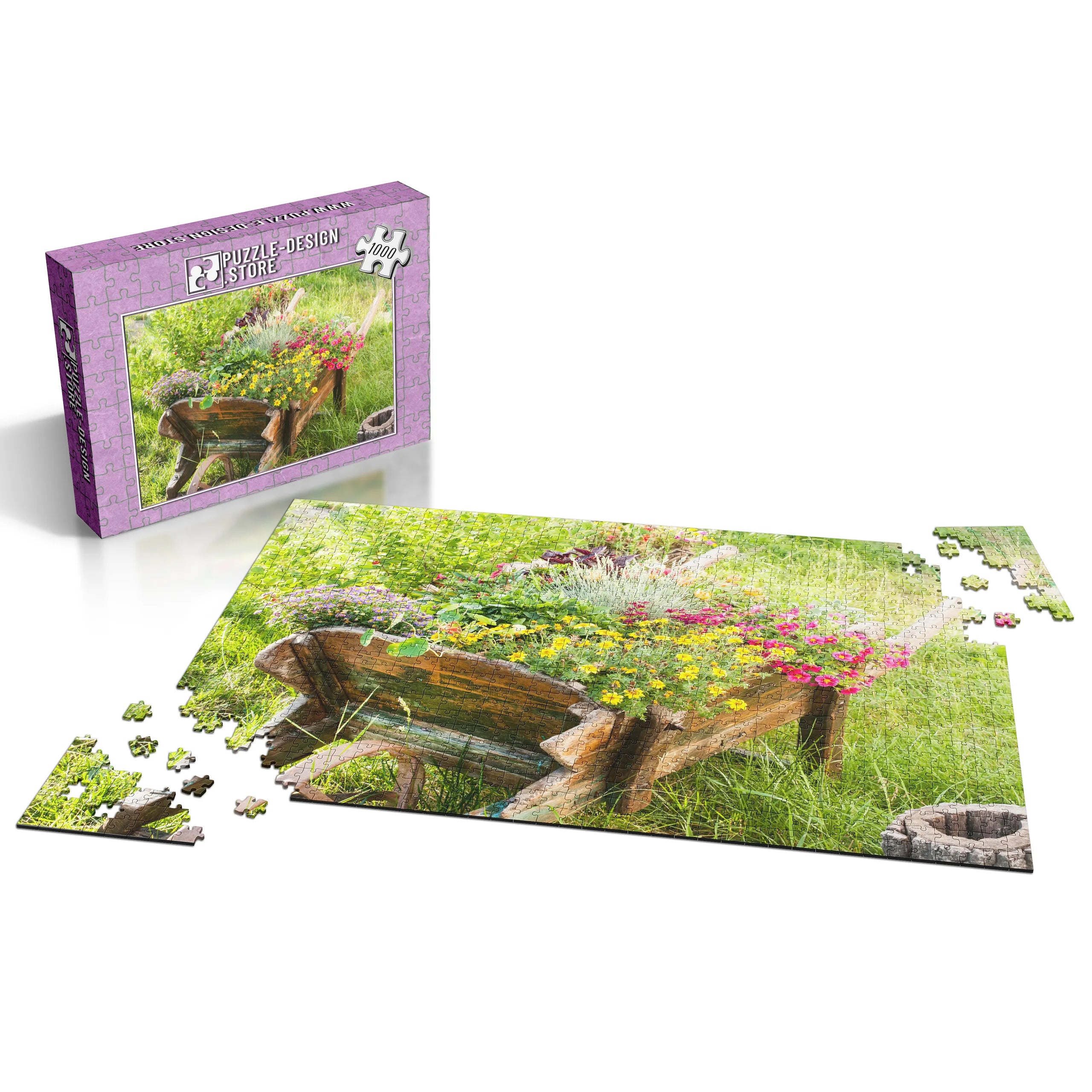 Blumenschubkarre Rustikal