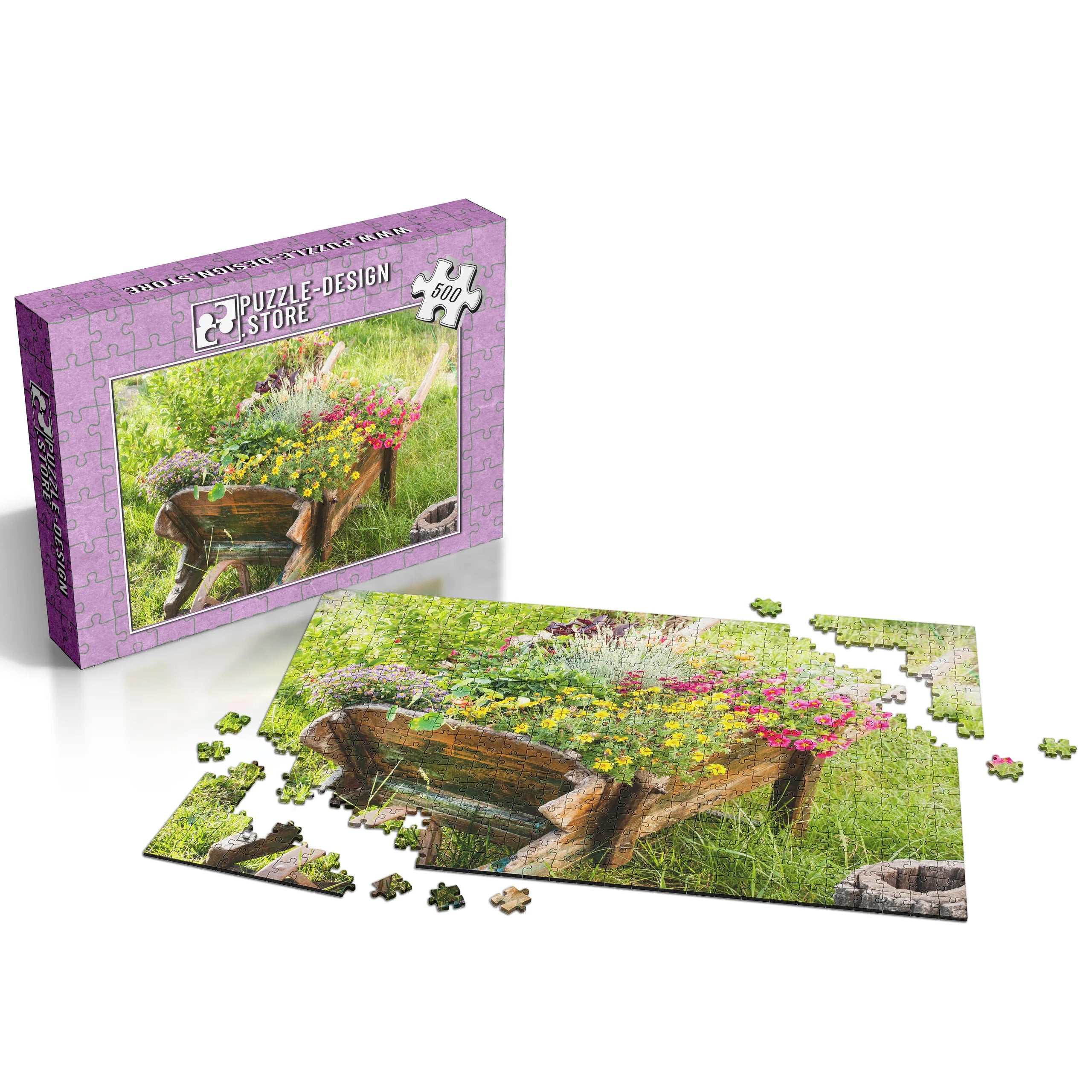 Blumenschubkarre Rustikal