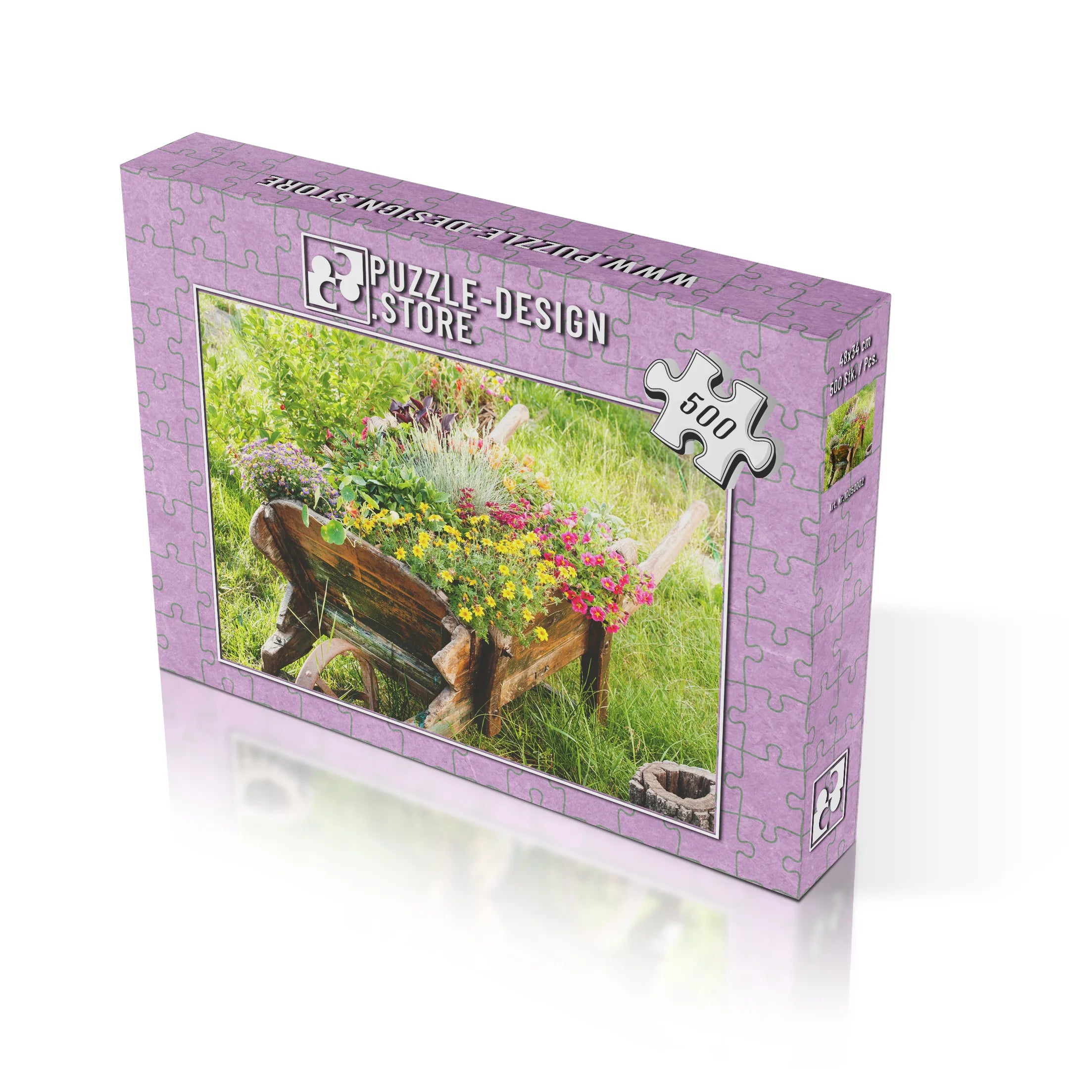 Blumenschubkarre Rustikal