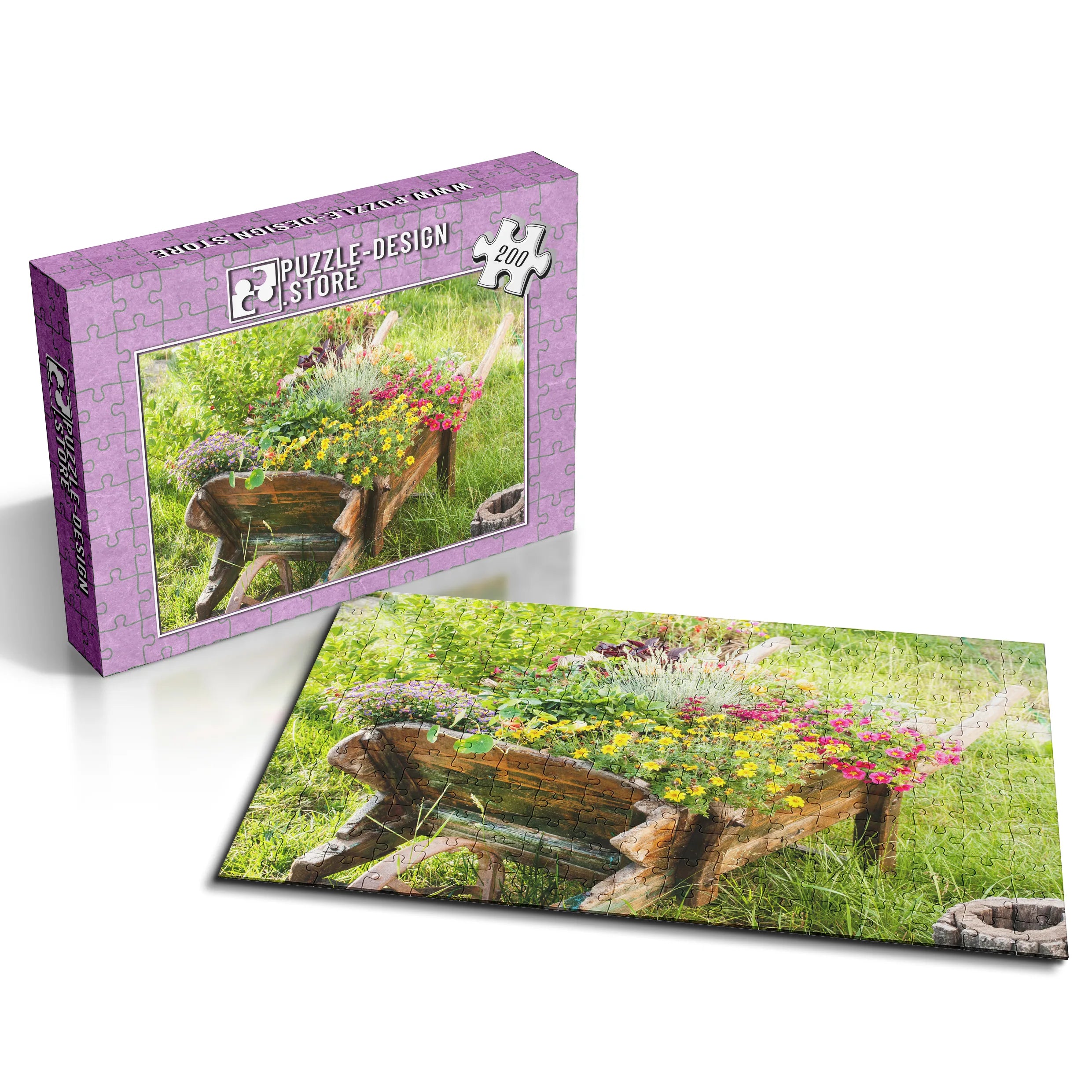 Blumenschubkarre Rustikal