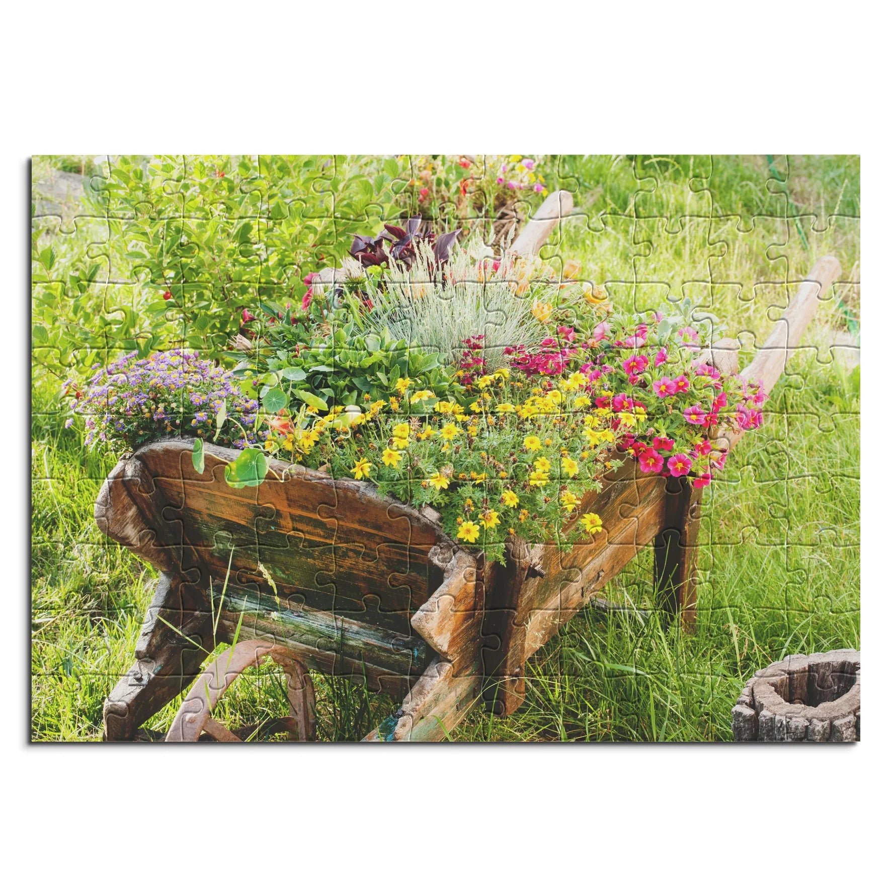 Blumenschubkarre Rustikal