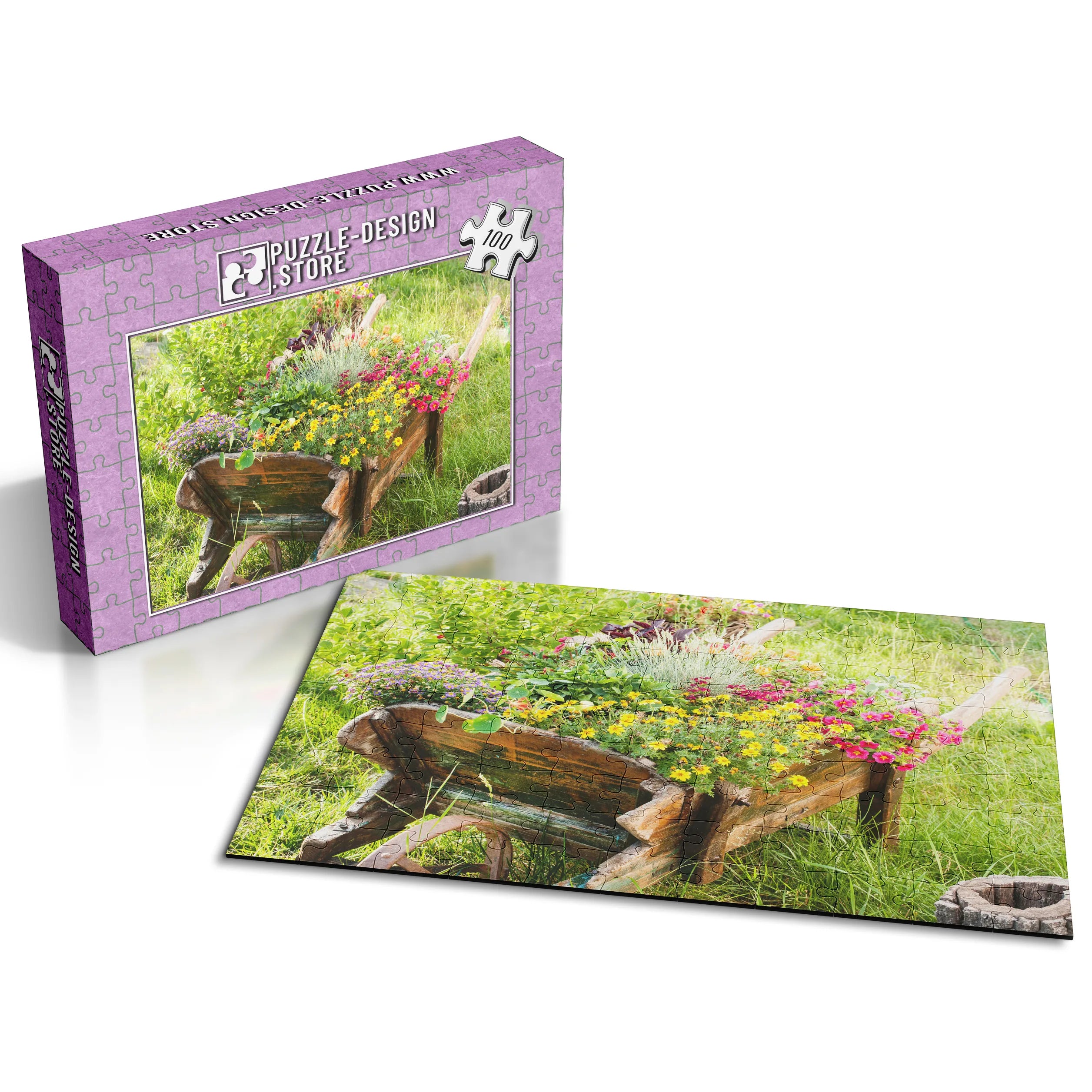 Blumenschubkarre Rustikal