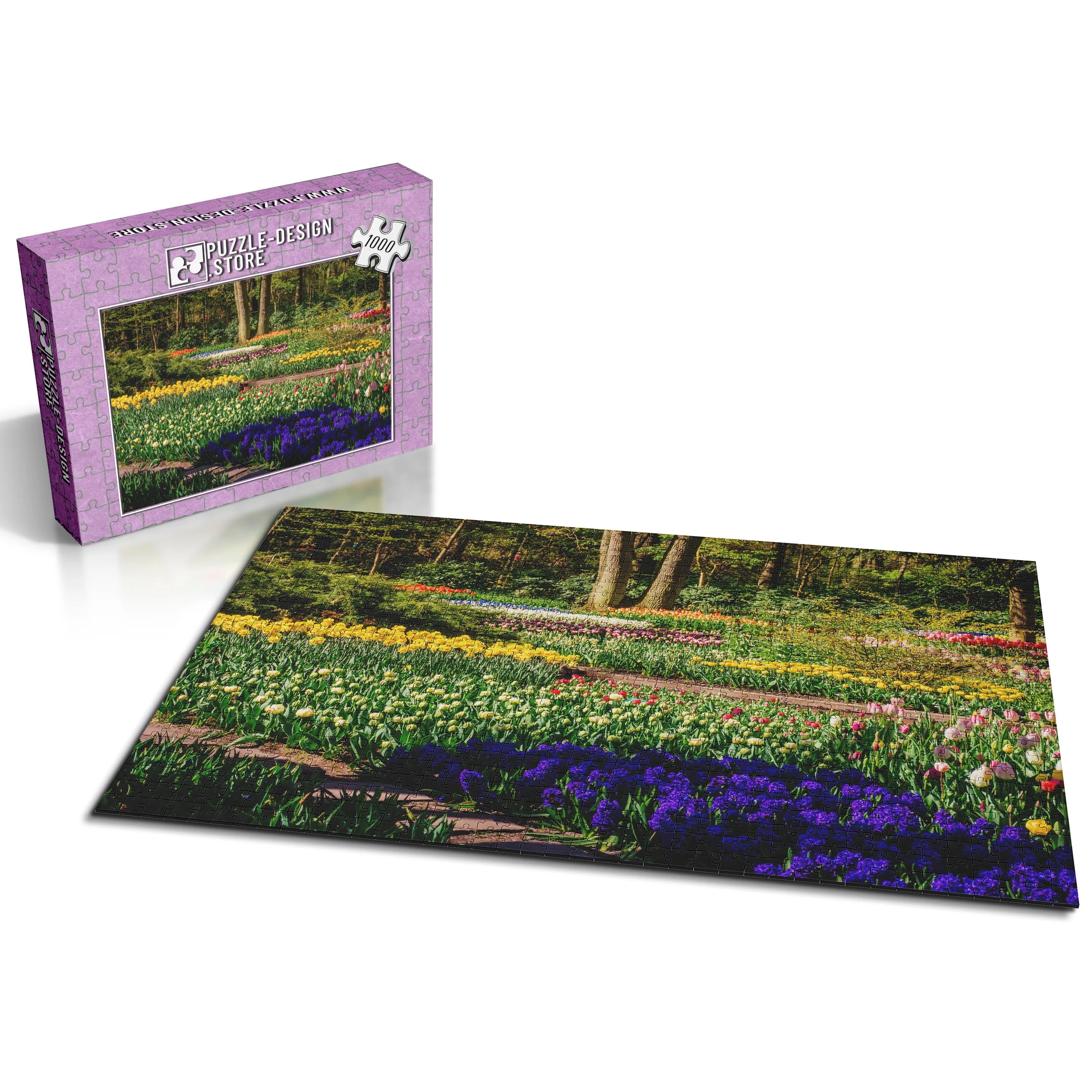 Farbenfroher Frühlingsgarten