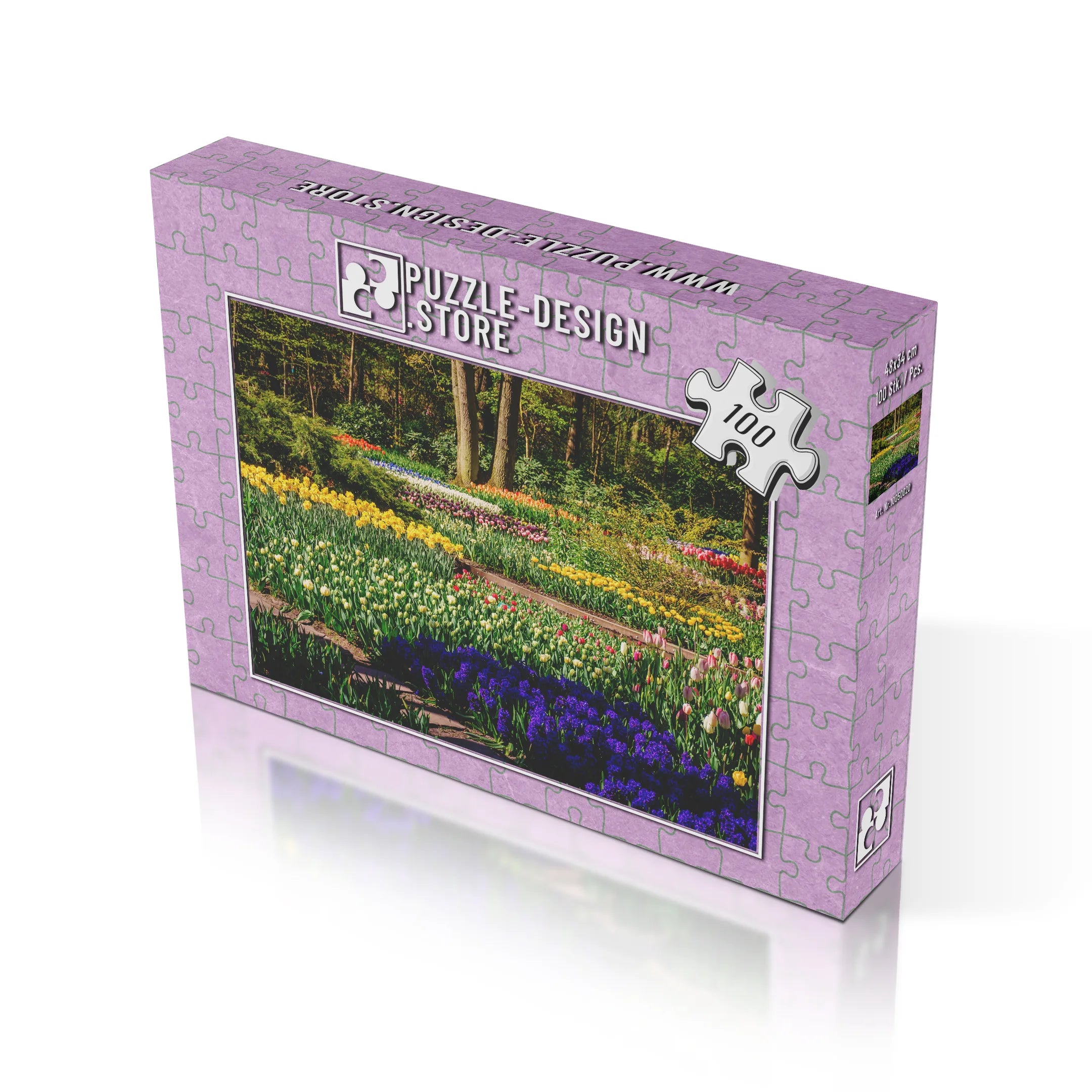 Farbenfroher Frühlingsgarten