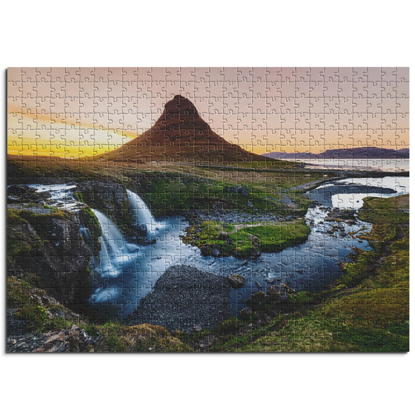 Kirkjufell bei Sonnenuntergang