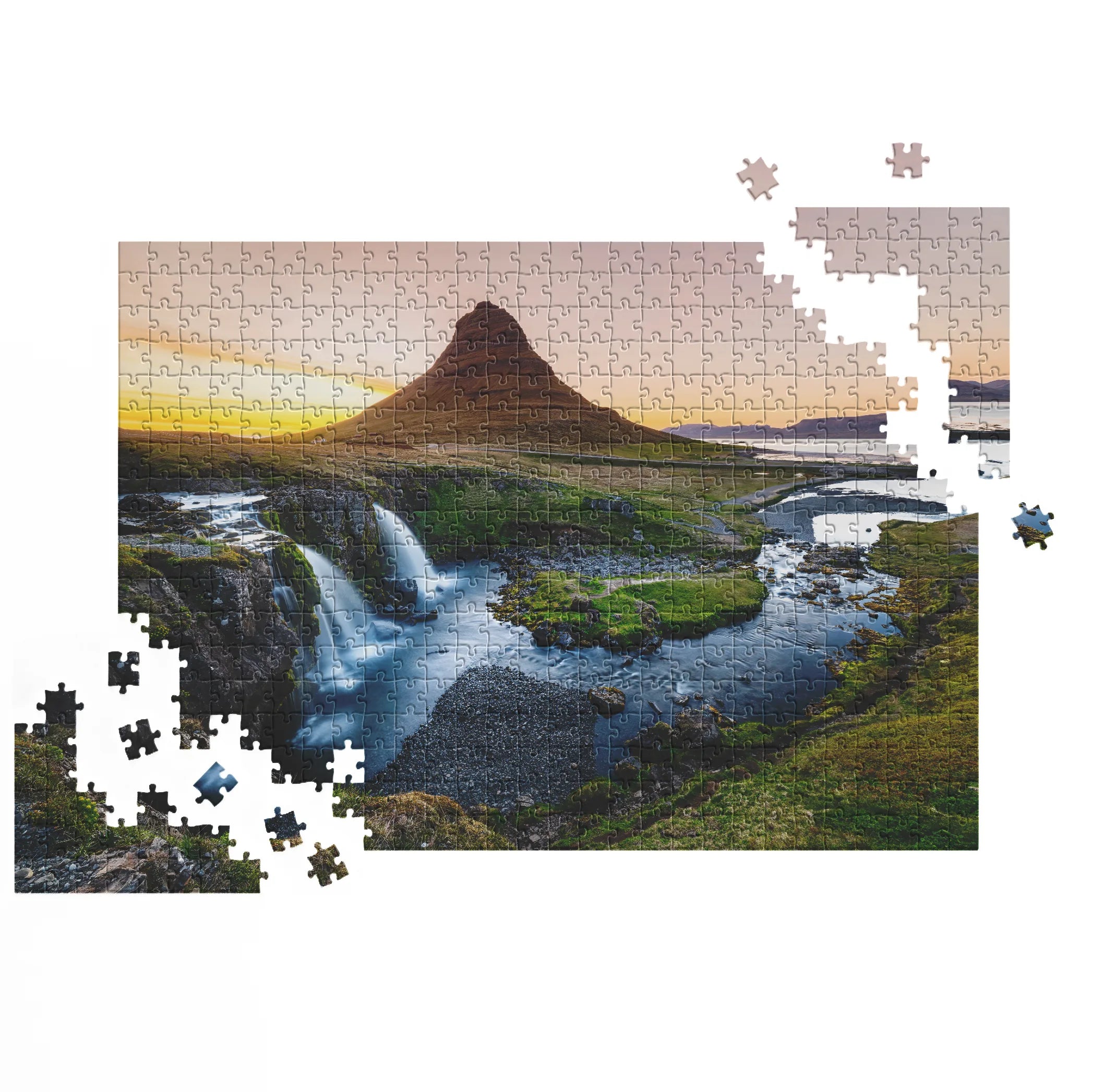 Kirkjufell bei Sonnenuntergang