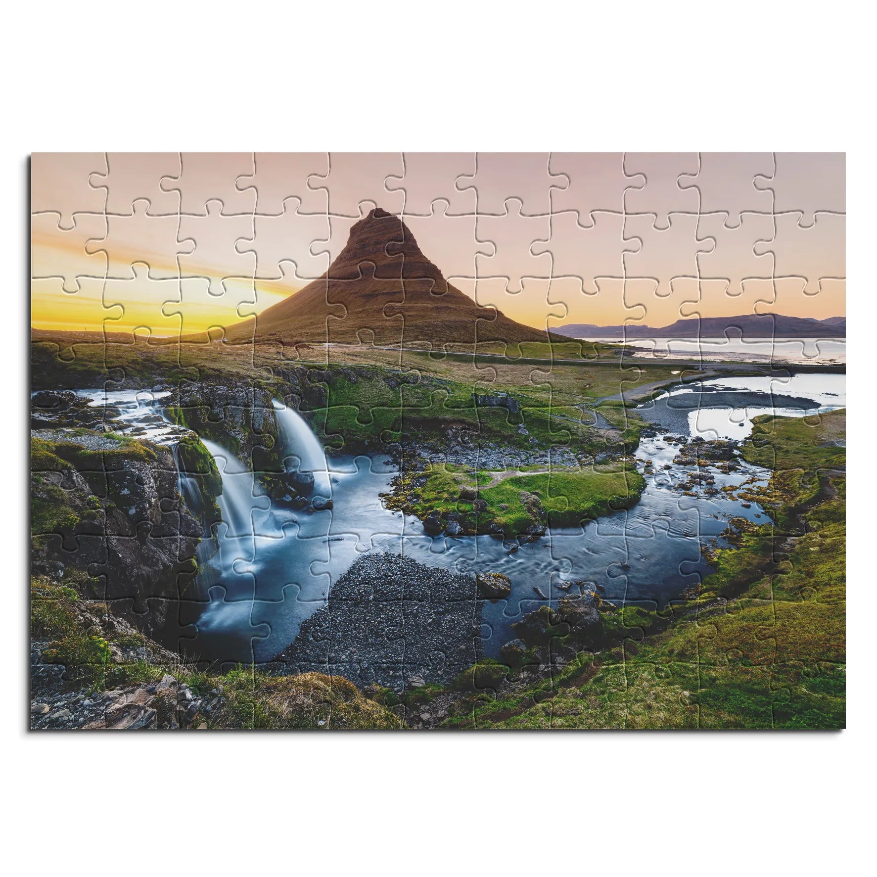 Kirkjufell bei Sonnenuntergang