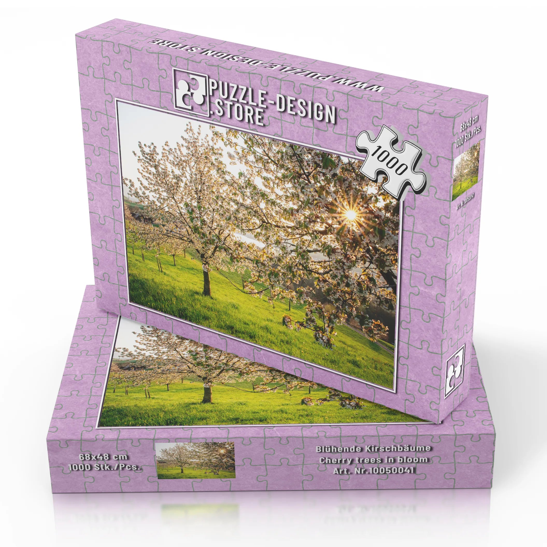 Blühende Kirschbäume