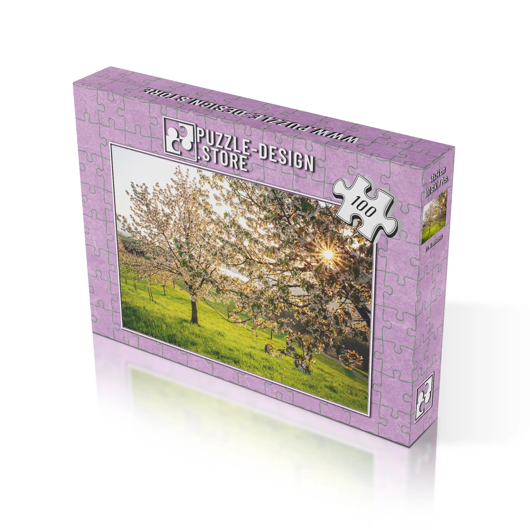 Blühende Kirschbäume