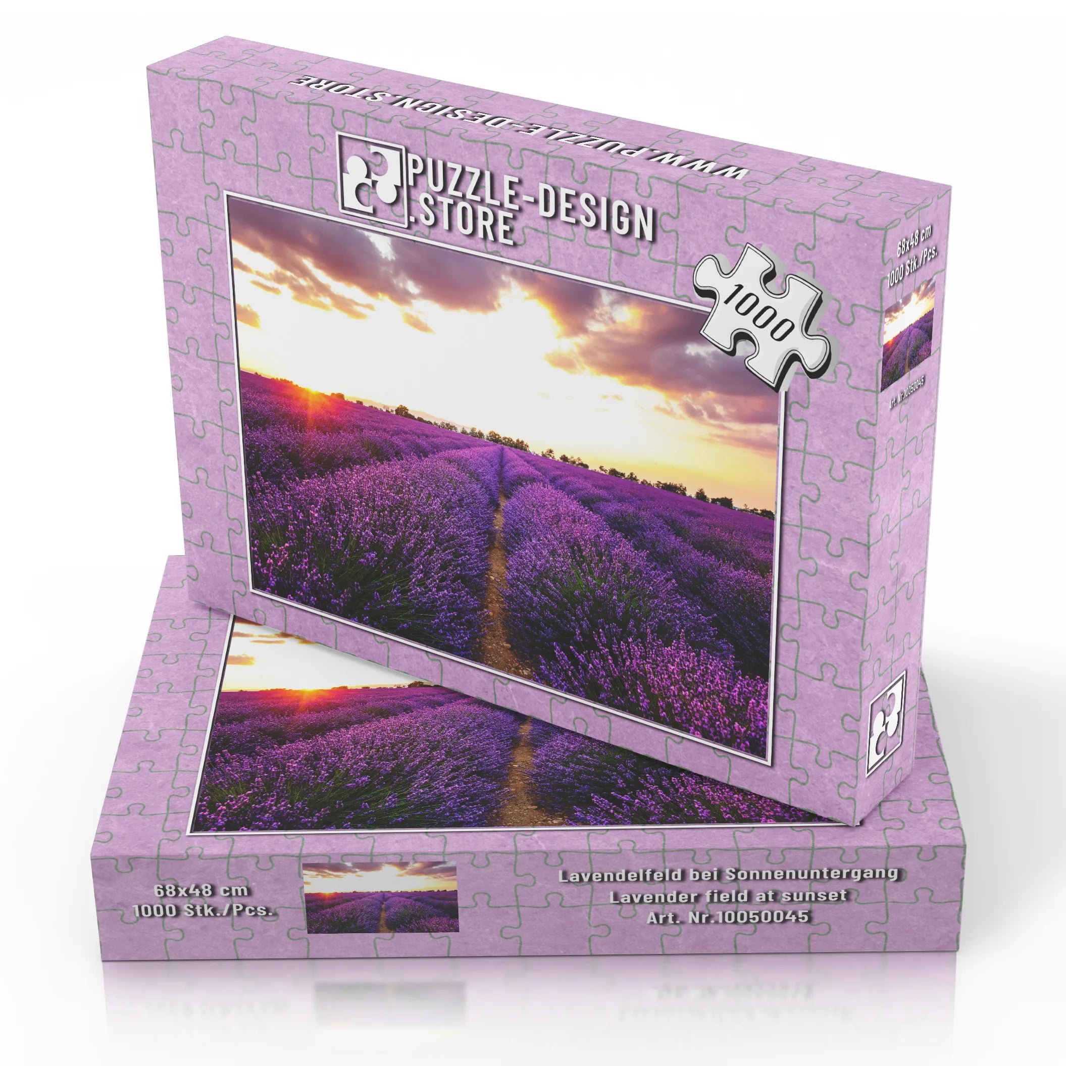 Lavendelfeld bei Sonnenuntergang