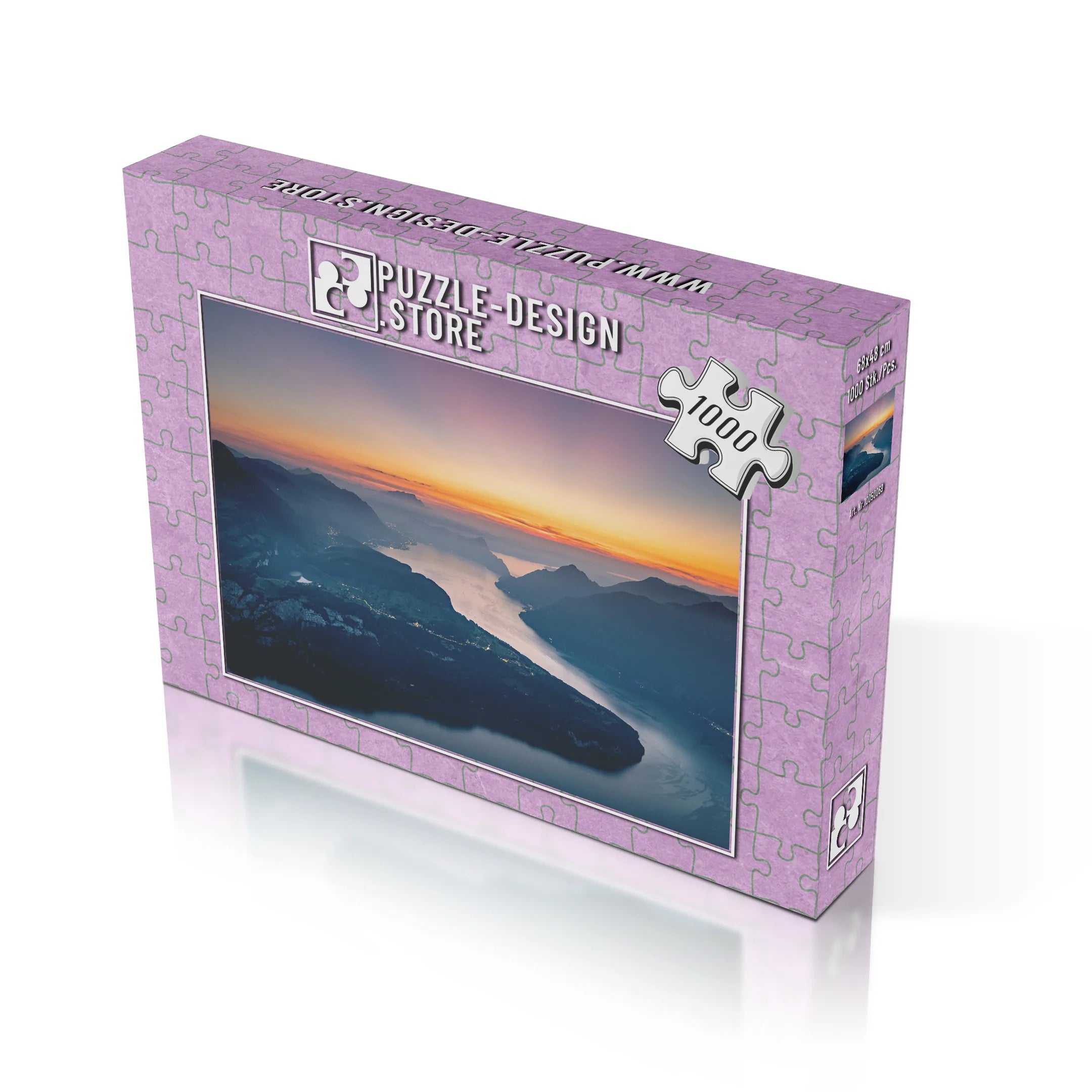 Fjordblick bei Sonnenuntergang