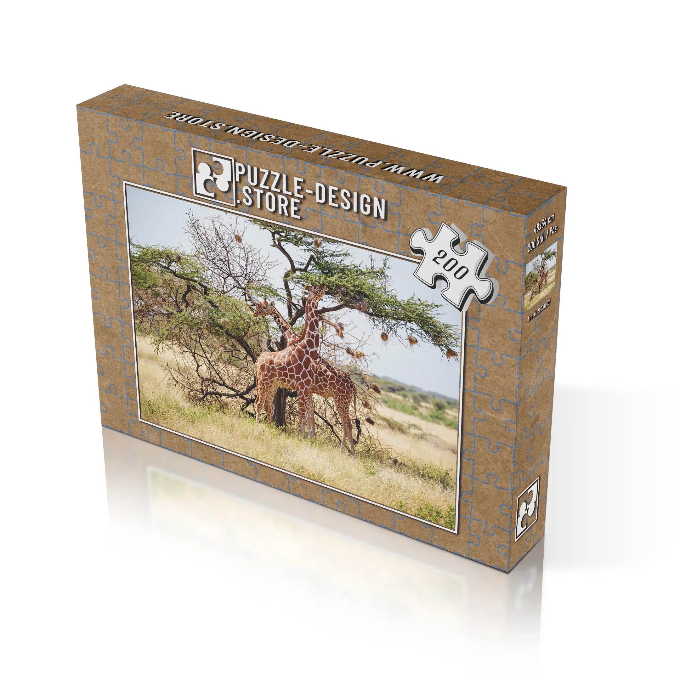 Giraffen unter Akazienbaum