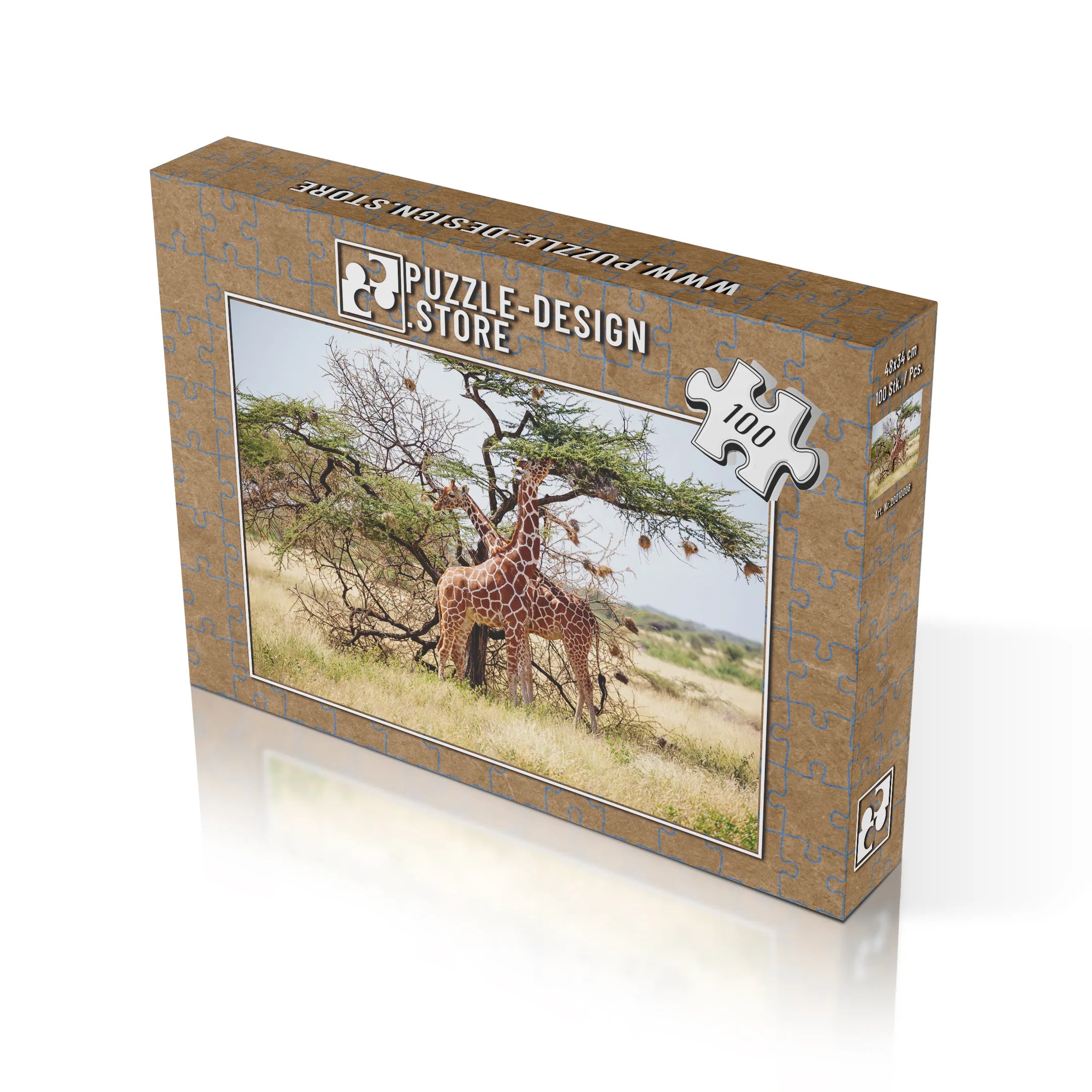 Giraffen unter Akazienbaum