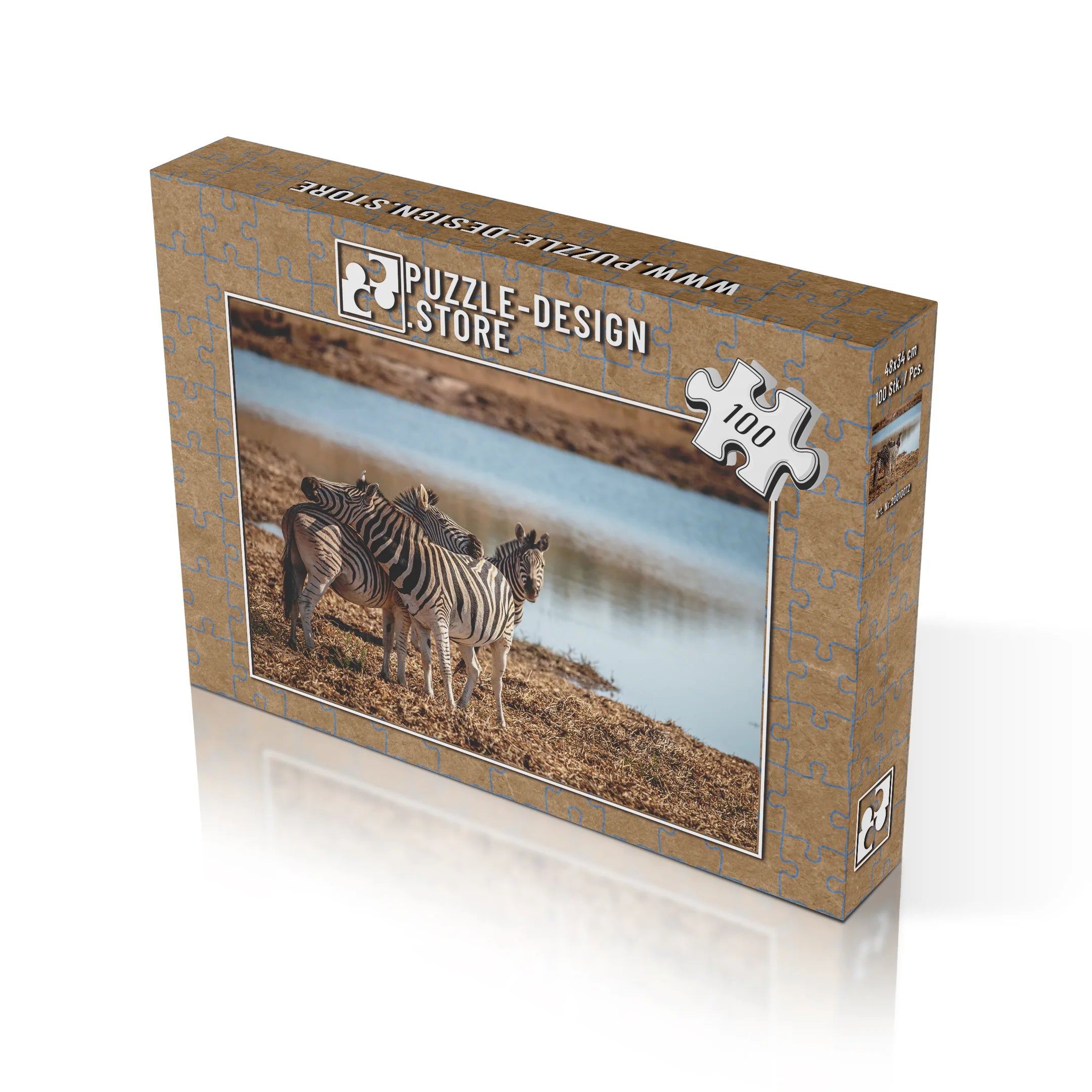 Des zèbres au point d'eau