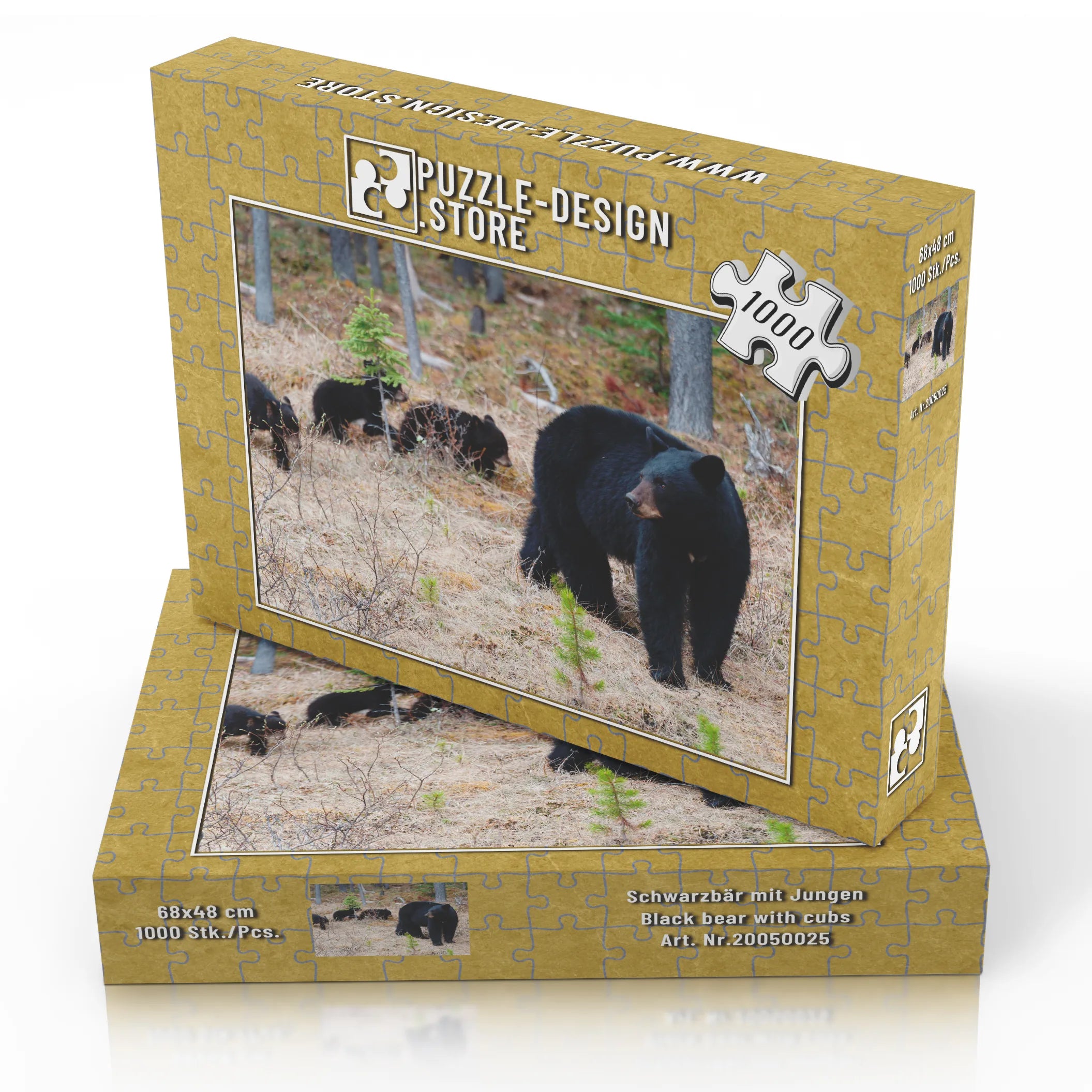 Schwarzbär mit Jungen