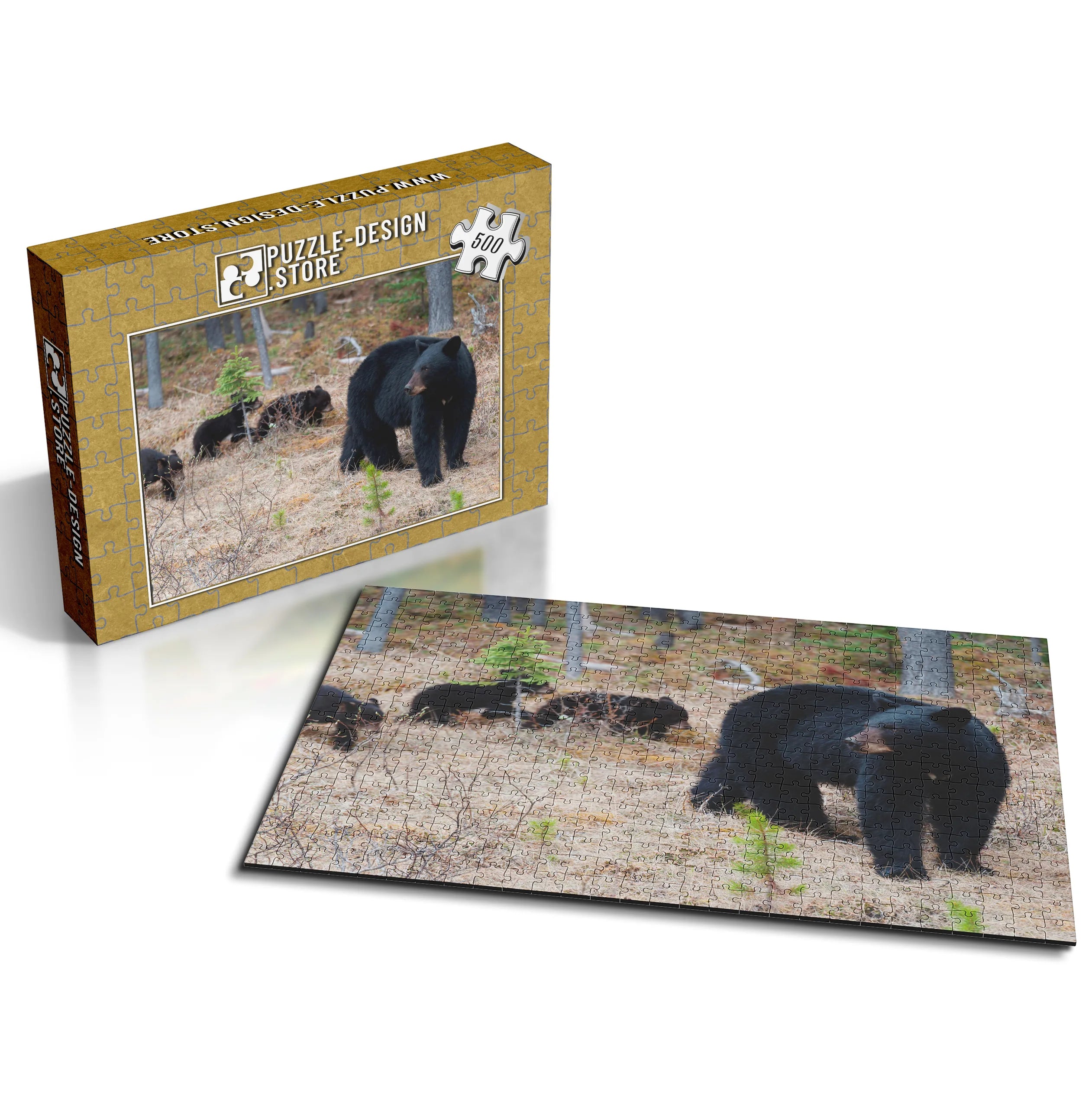 Schwarzbär mit Jungen