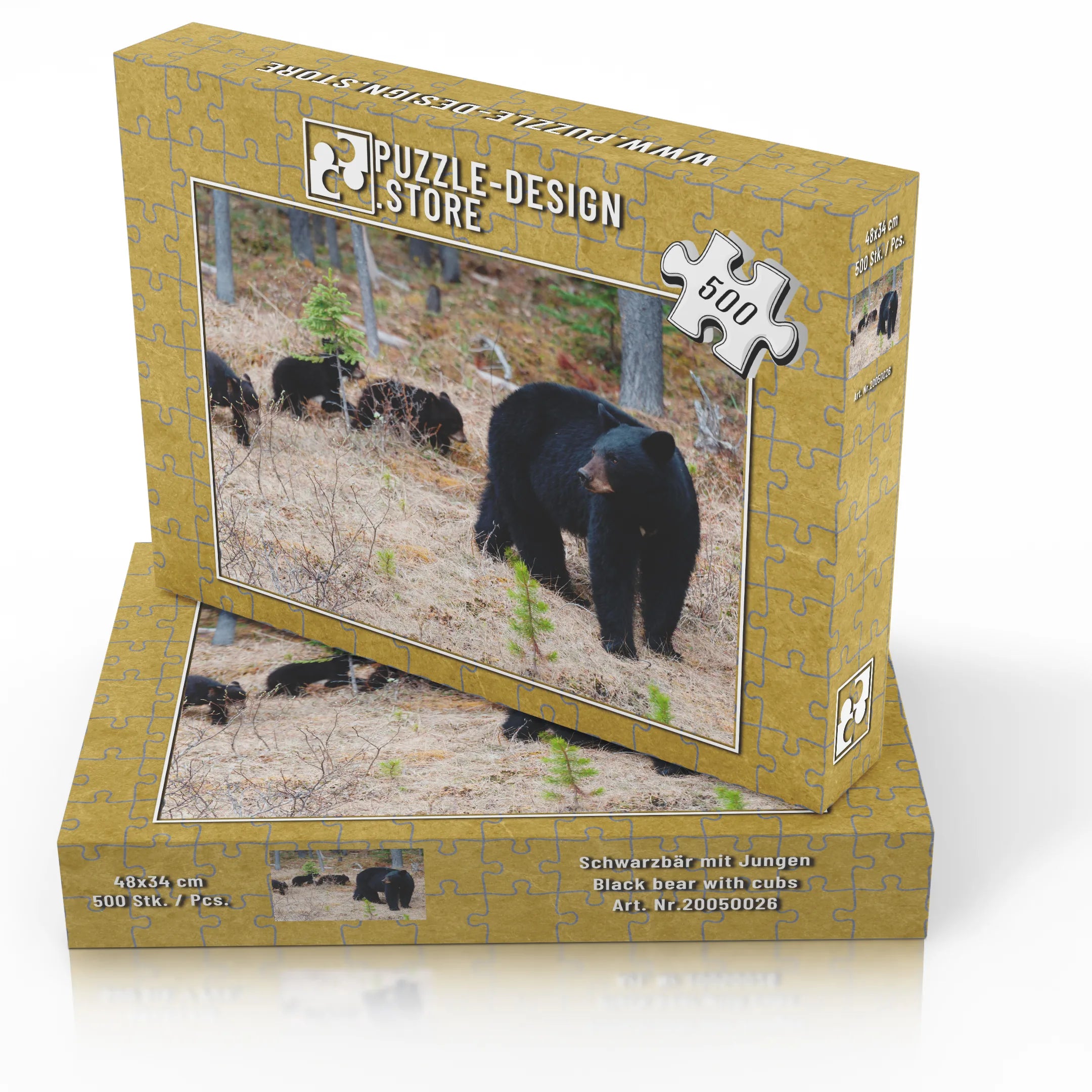 Schwarzbär mit Jungen