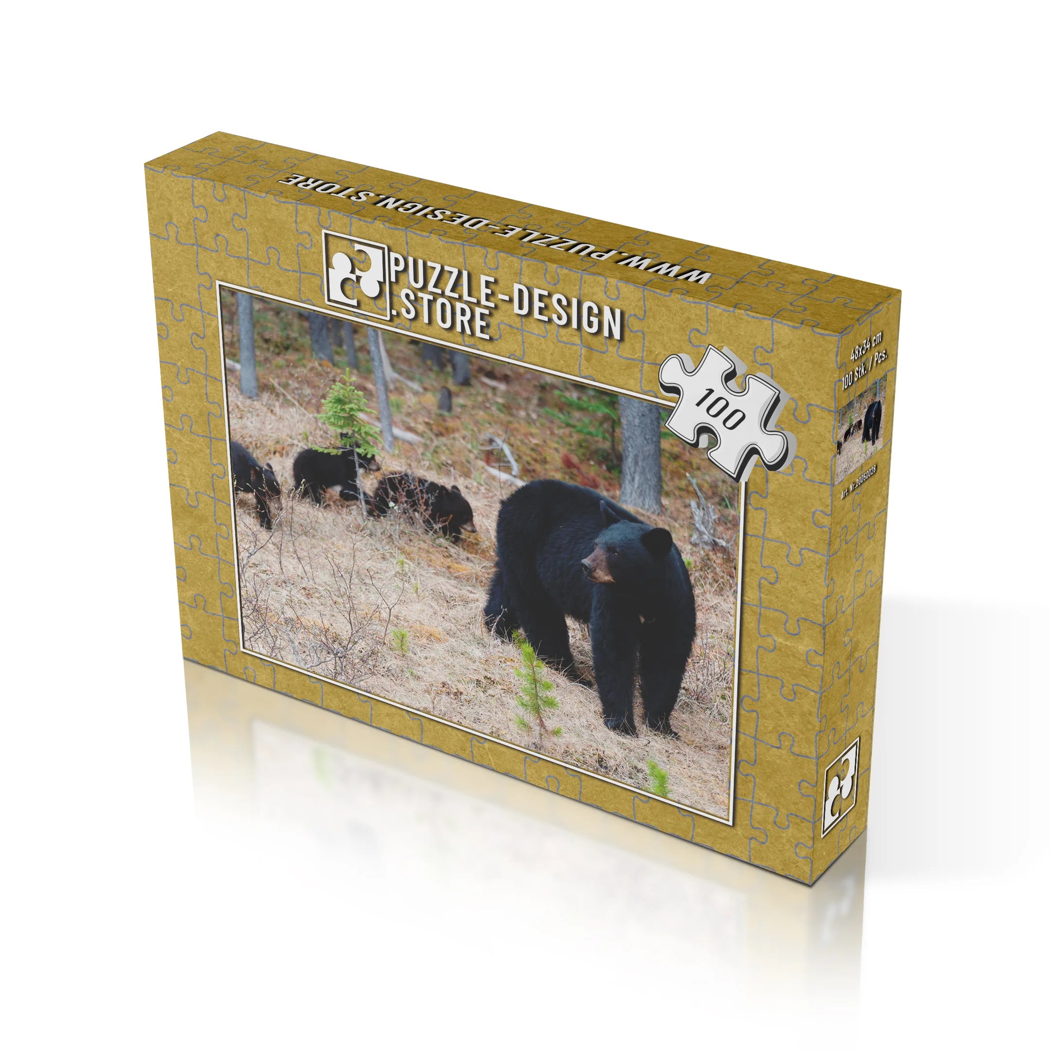 Schwarzbär mit Jungen