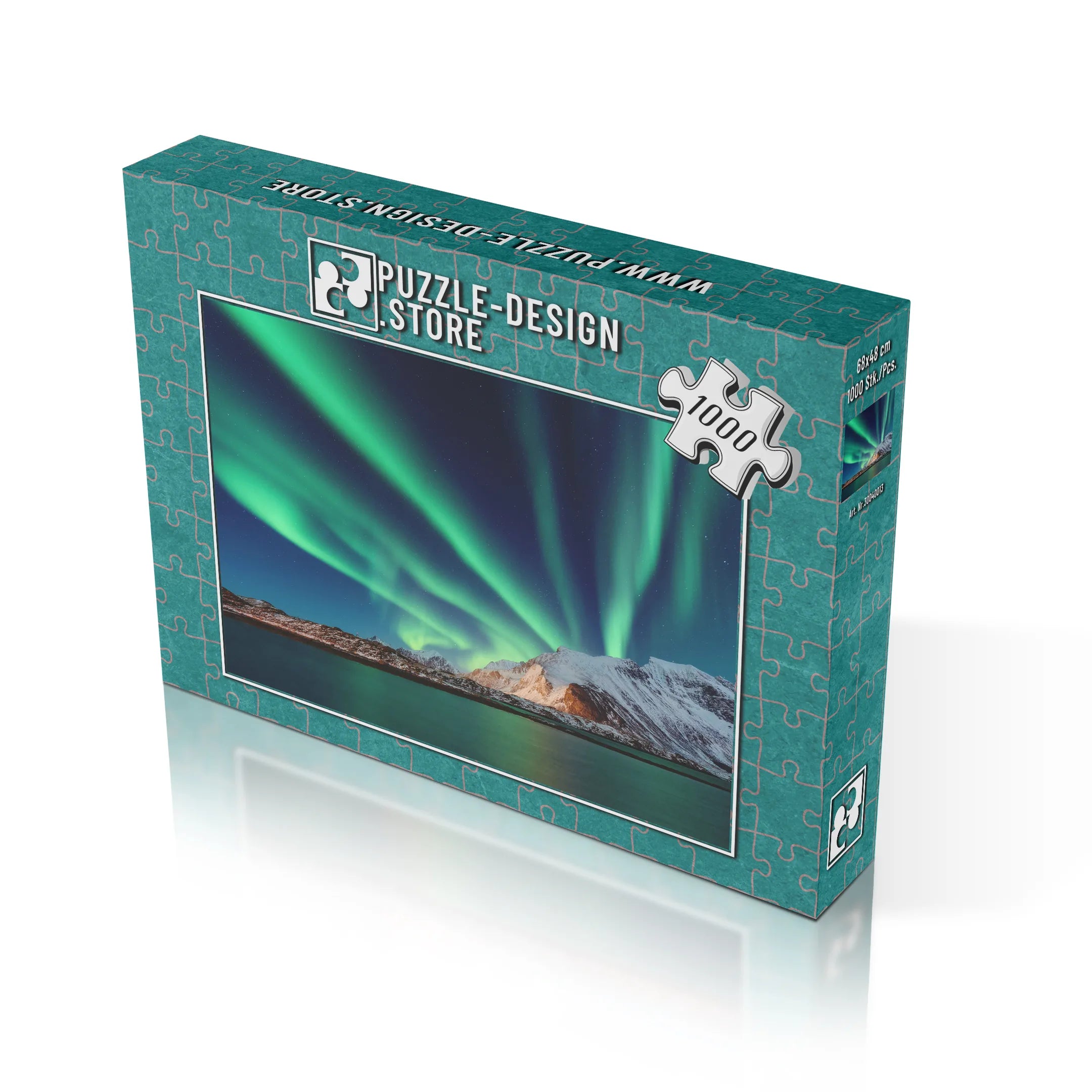 Nordlicht über Fjorden