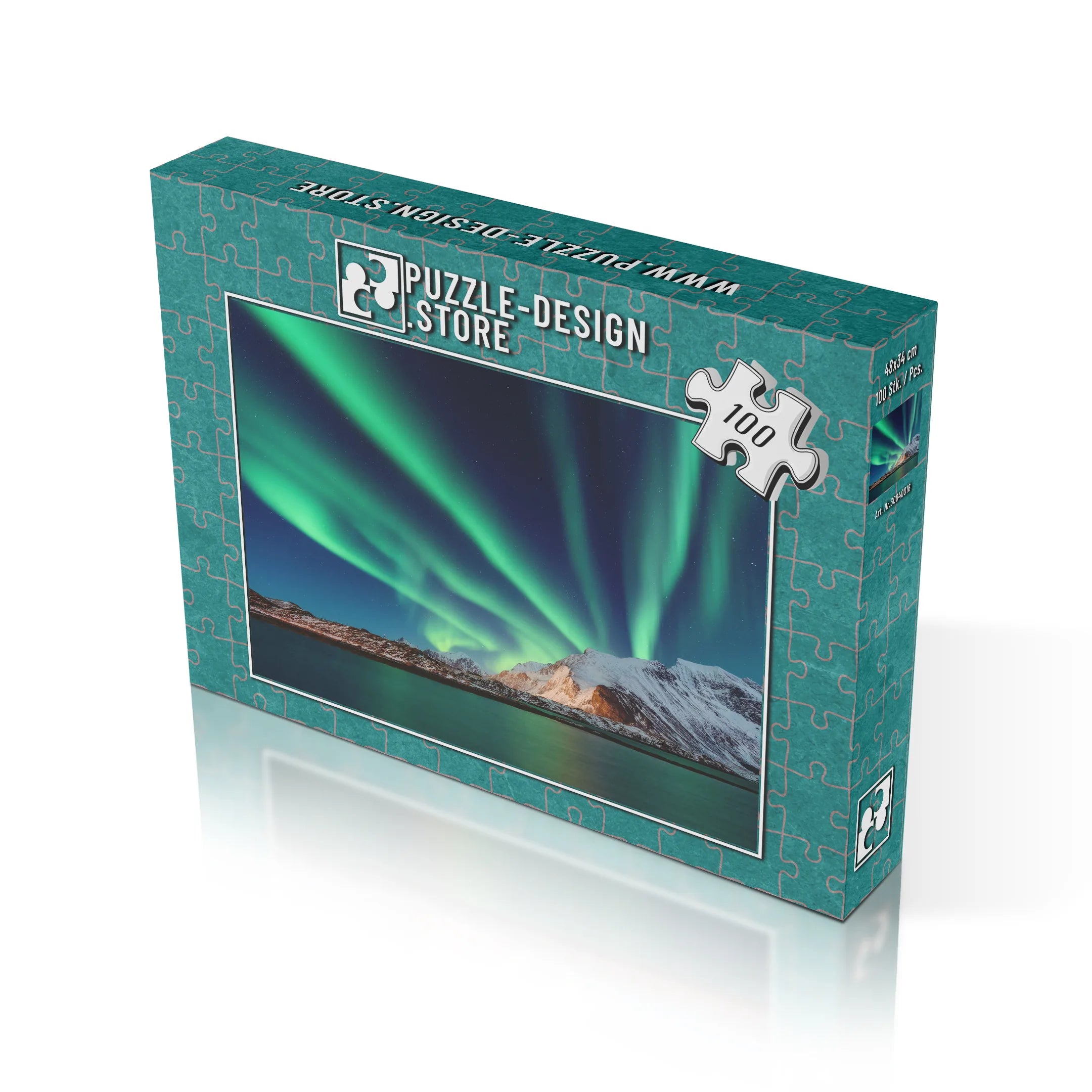 Nordlicht über Fjorden